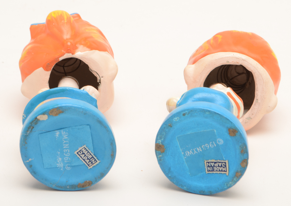 1963 New York World's Fair "Kiss Me" Bobbleheads