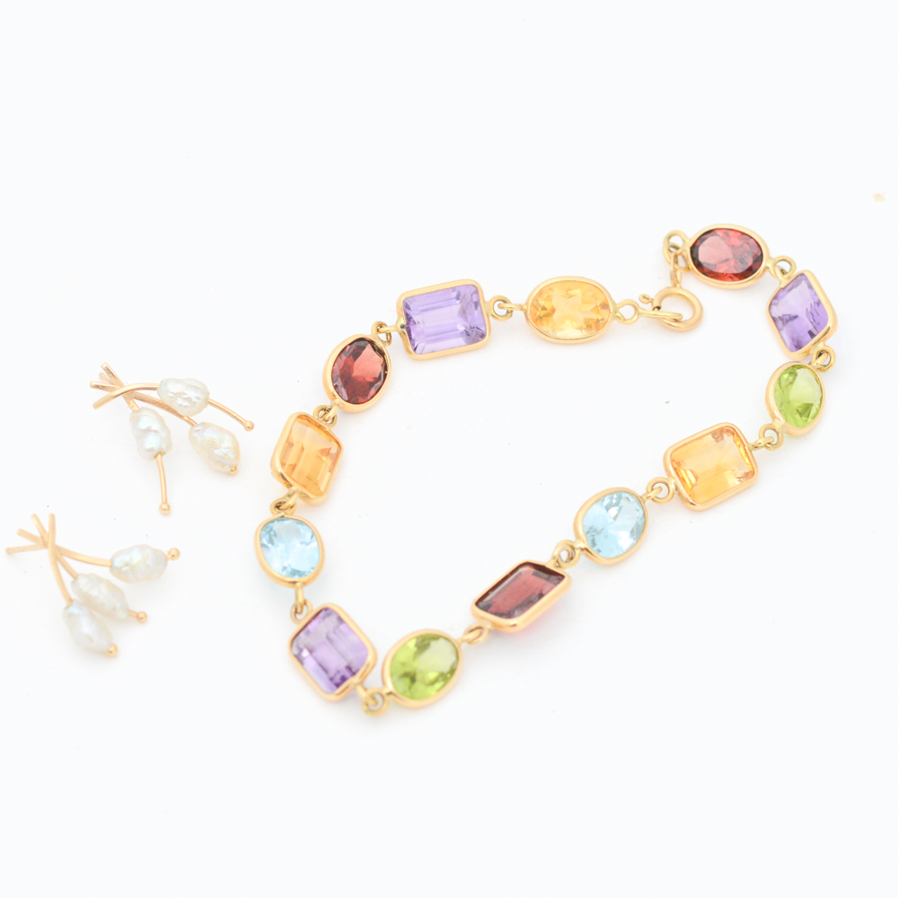 18K Yellow Gold Jewelry