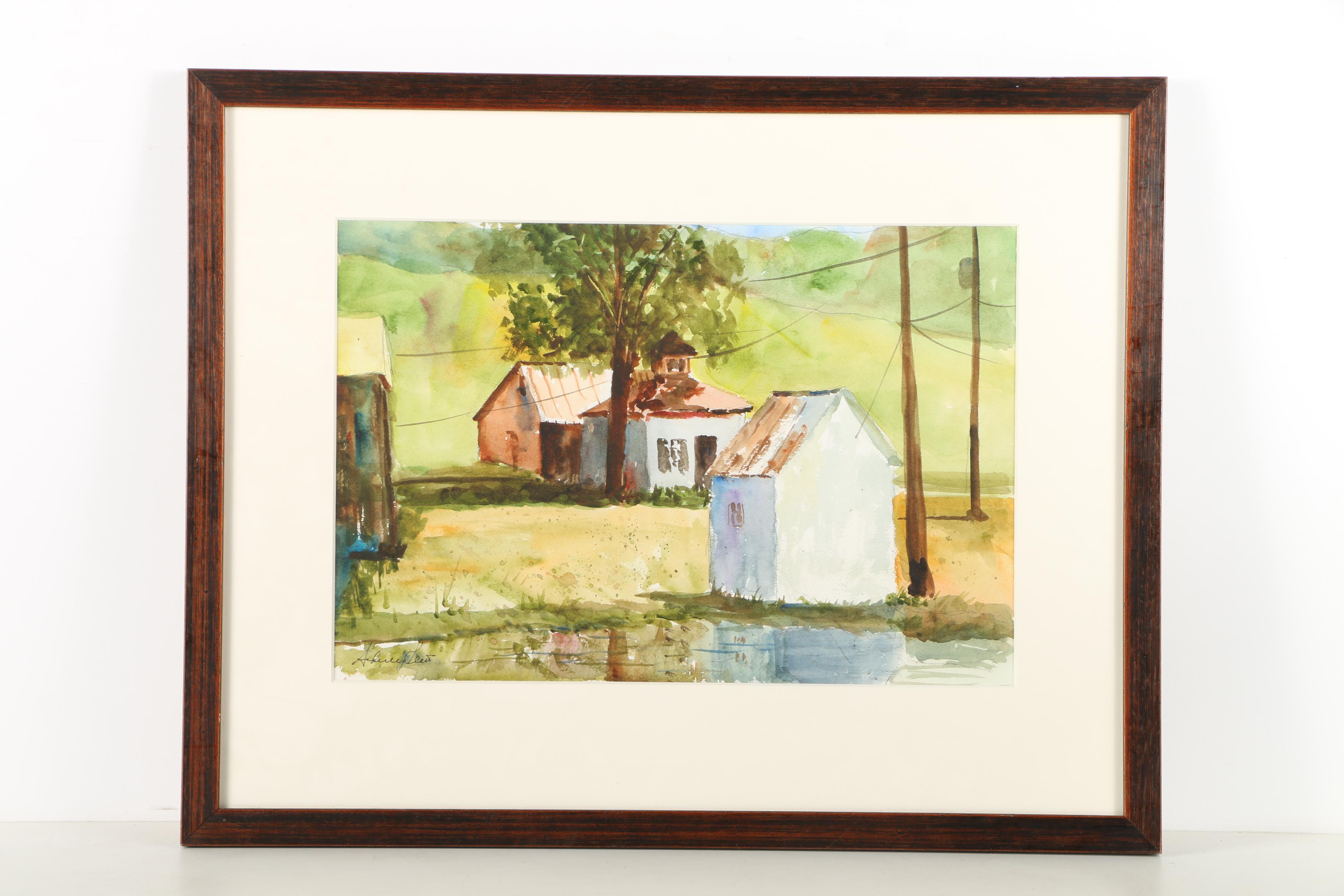 Watercolor Paintings of Buildings