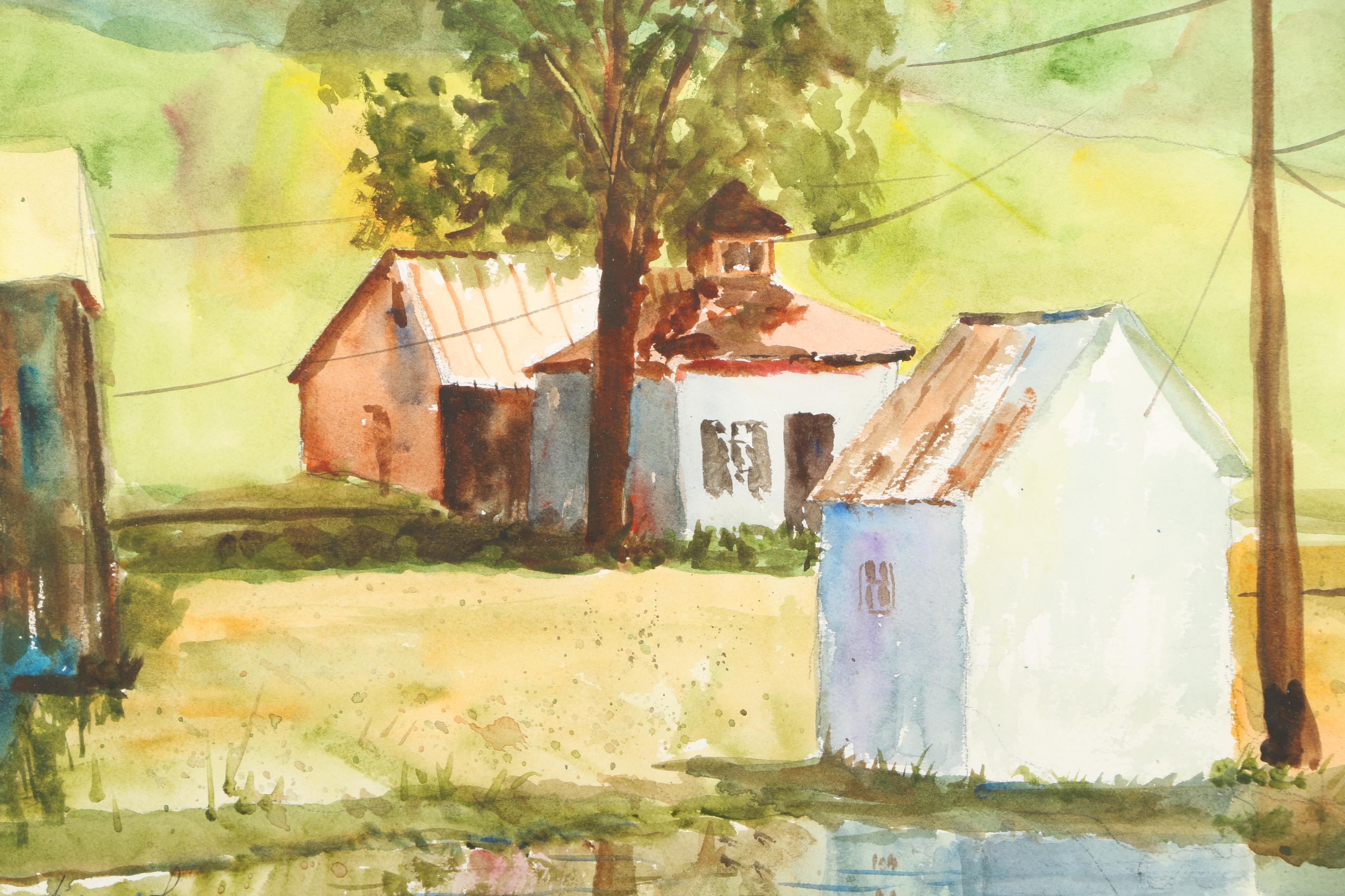 Watercolor Paintings of Buildings