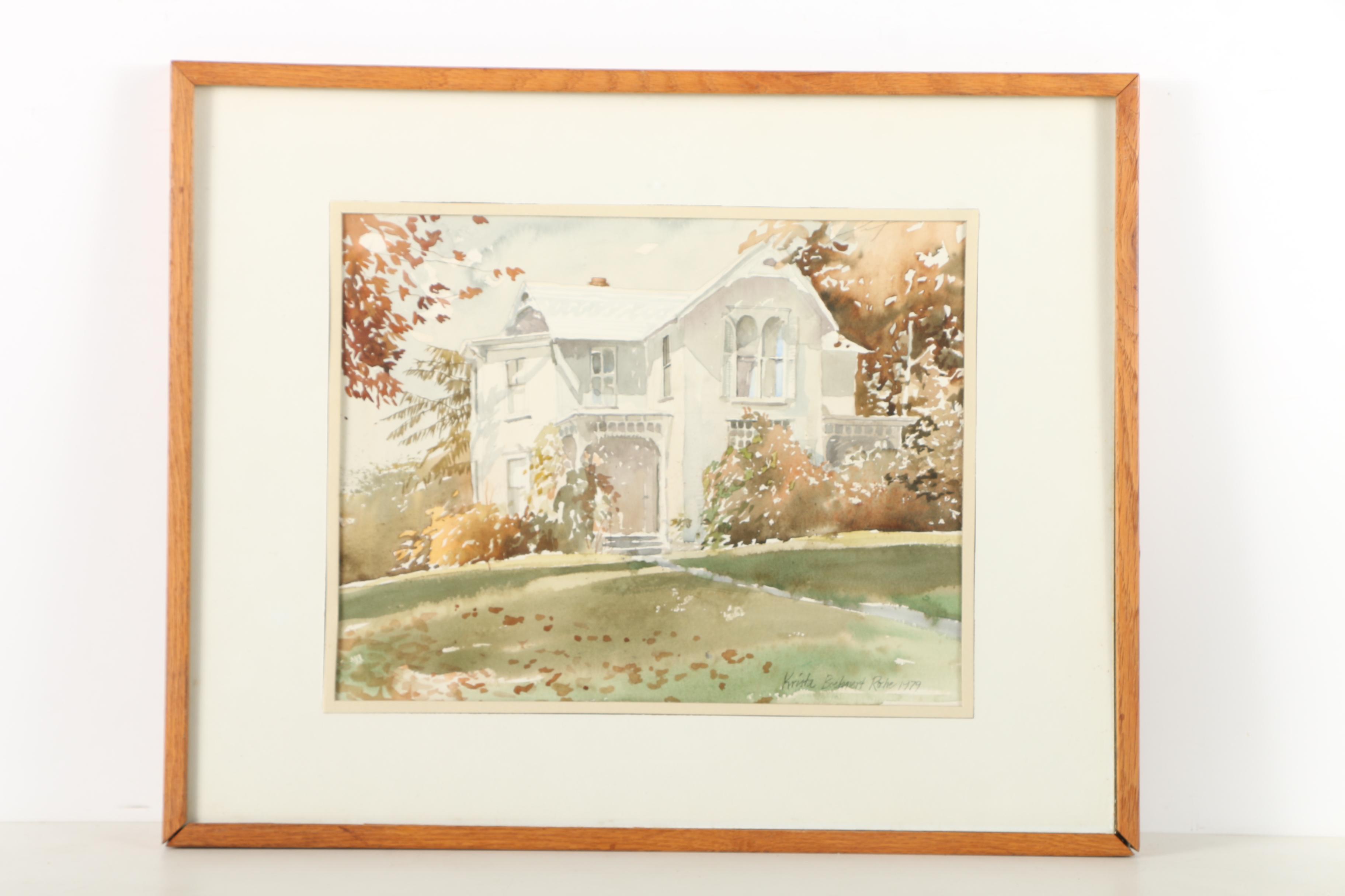 Watercolor Paintings of Buildings