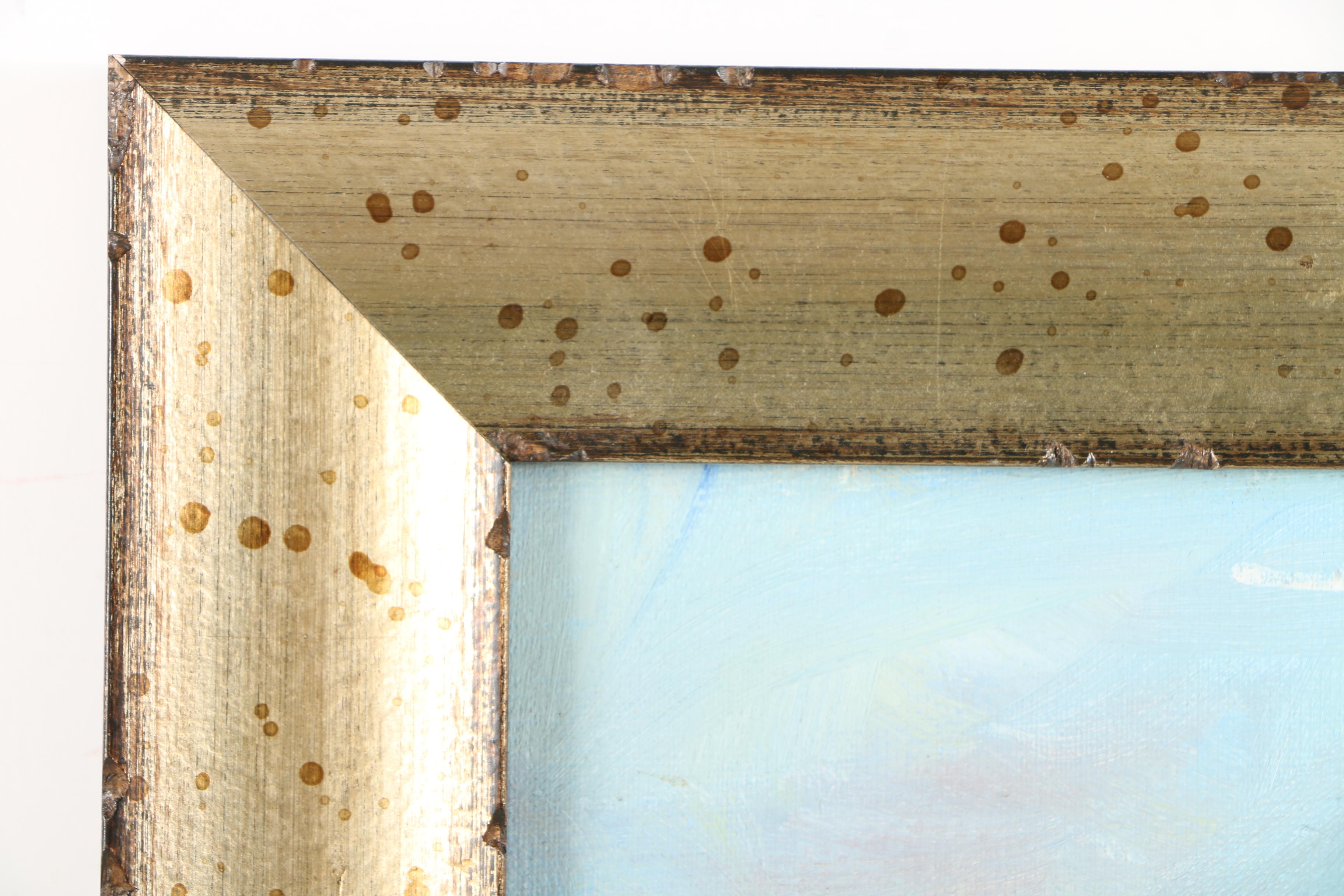 Oil Painting on Board of Winter Landscape