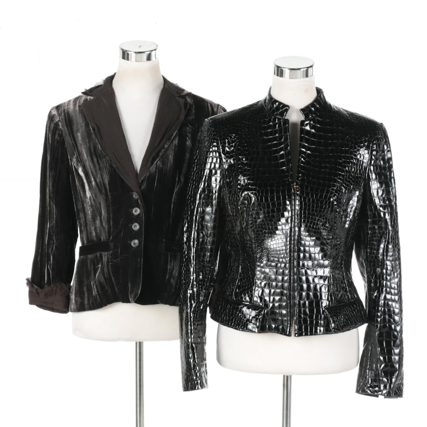 Pair of Black Jackets by Worth