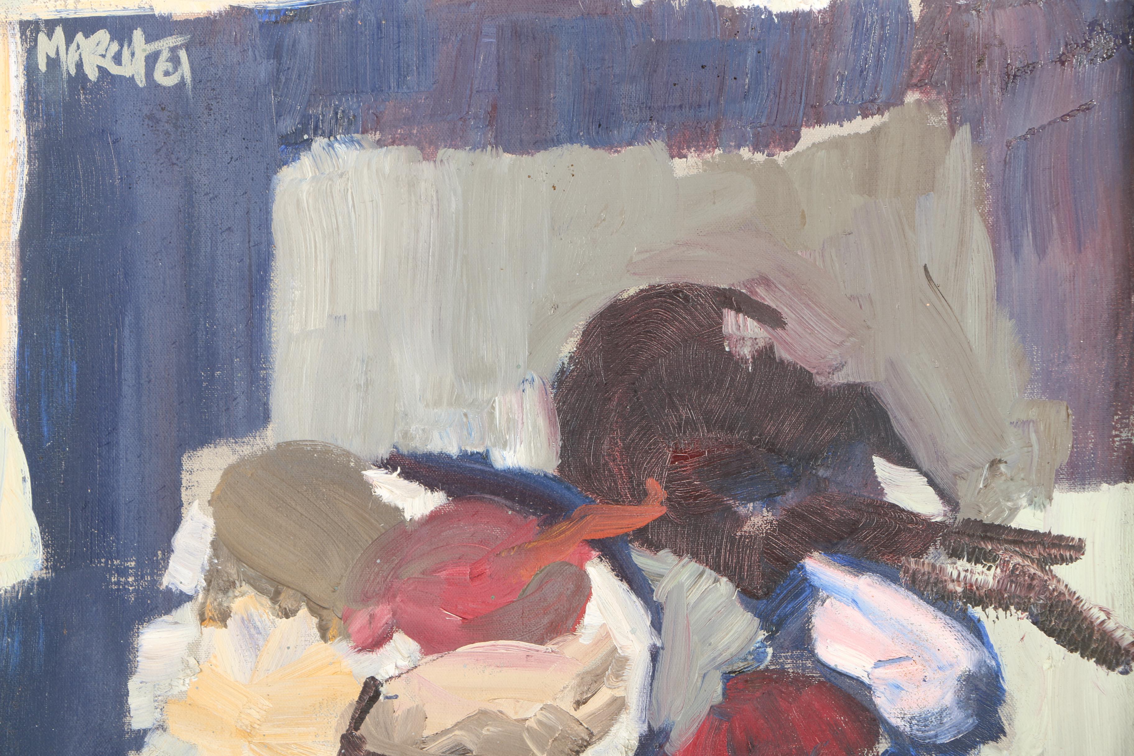 Oil Paintings Featuring "Still Life with Eggplant and Onions" by May March