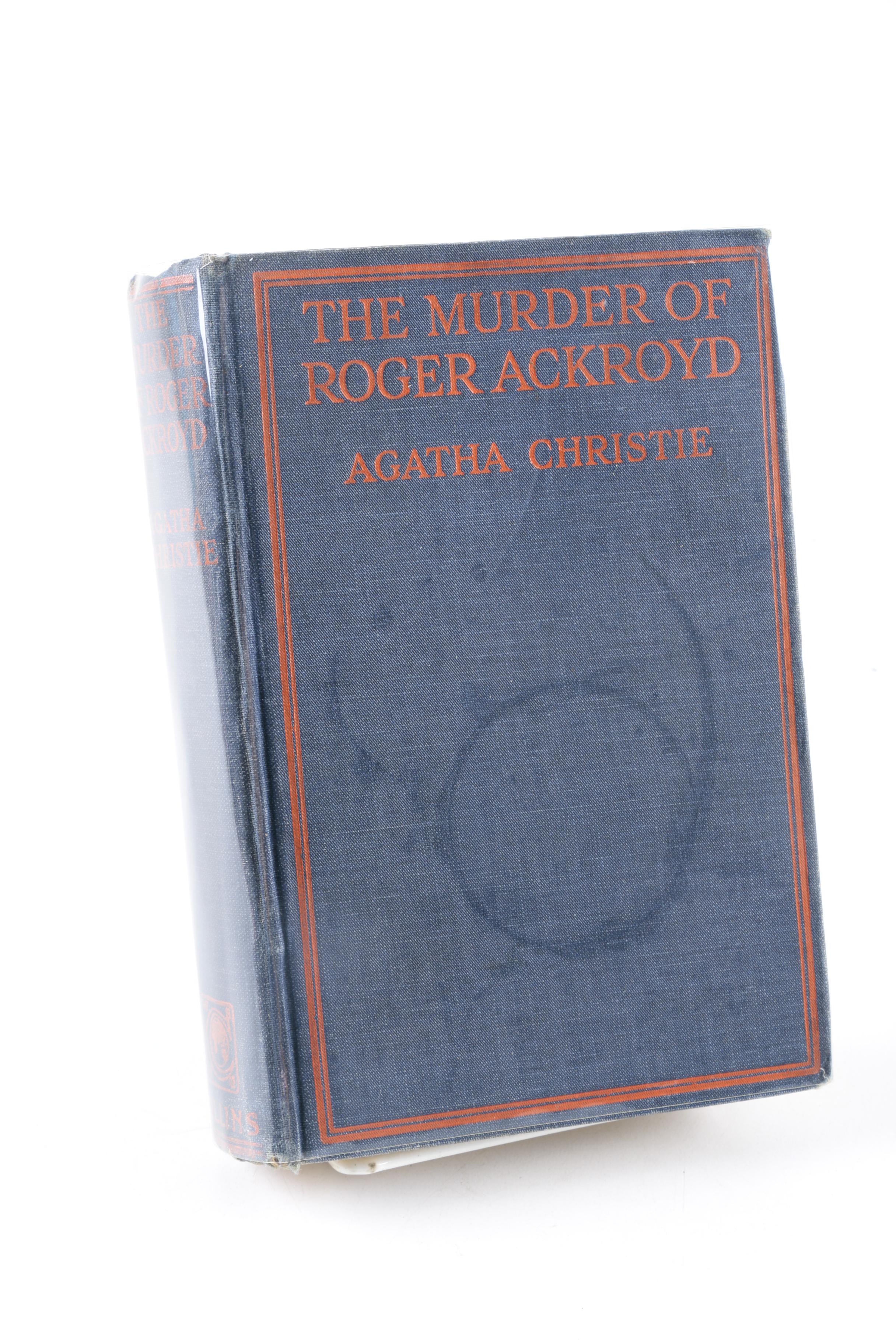 1926 First Edition "The Murder of Roger Ackroyd" by Agatha Christie