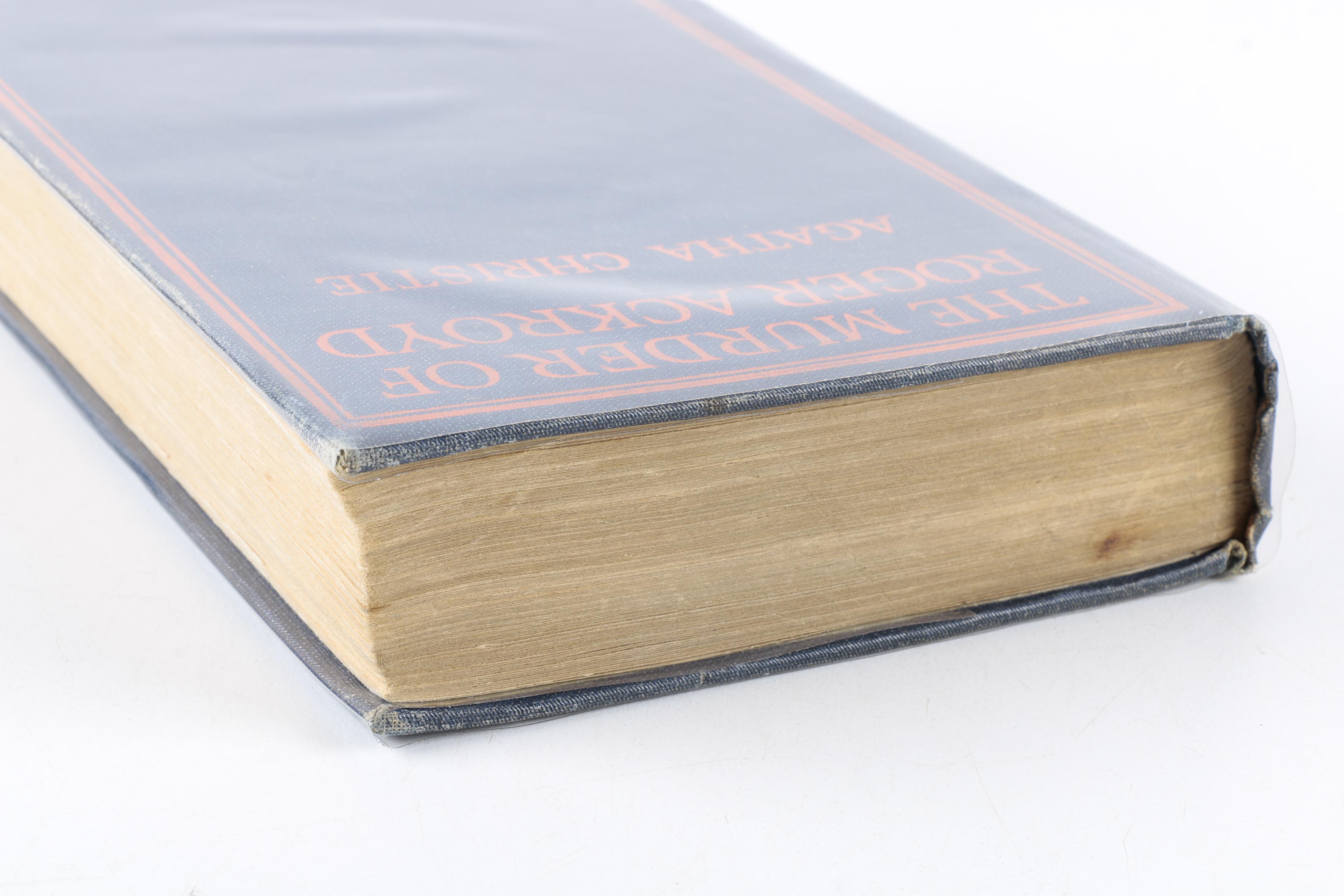 1926 First Edition "The Murder of Roger Ackroyd" by Agatha Christie