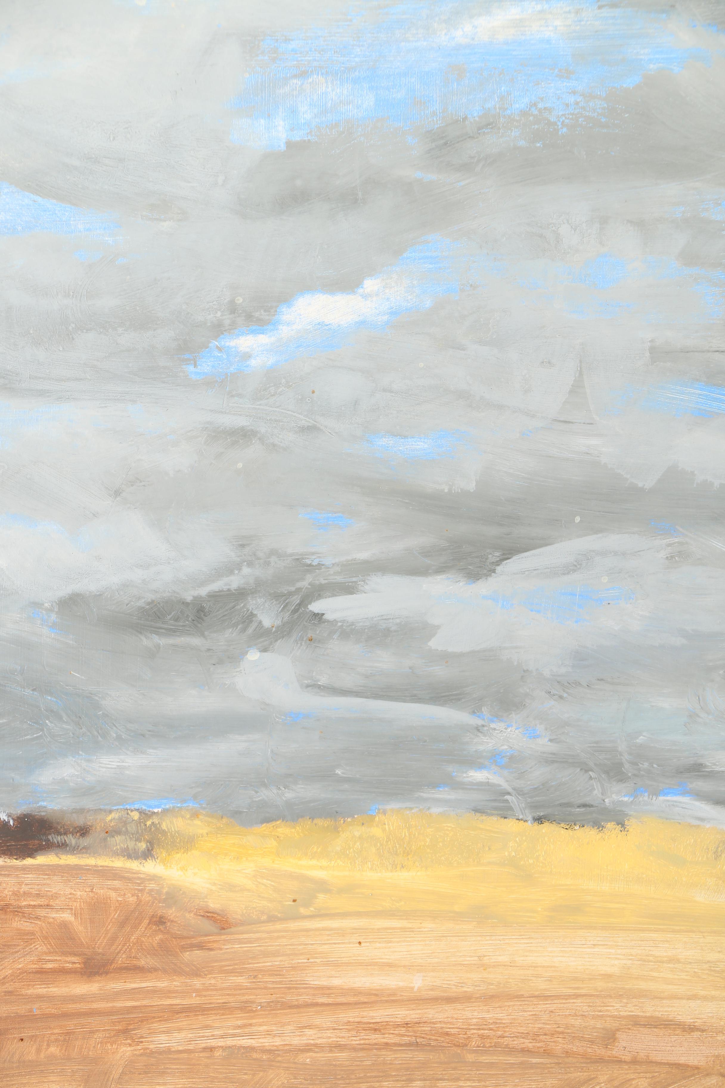 Pair of Acrylic Paintings on Canvas of the Sky