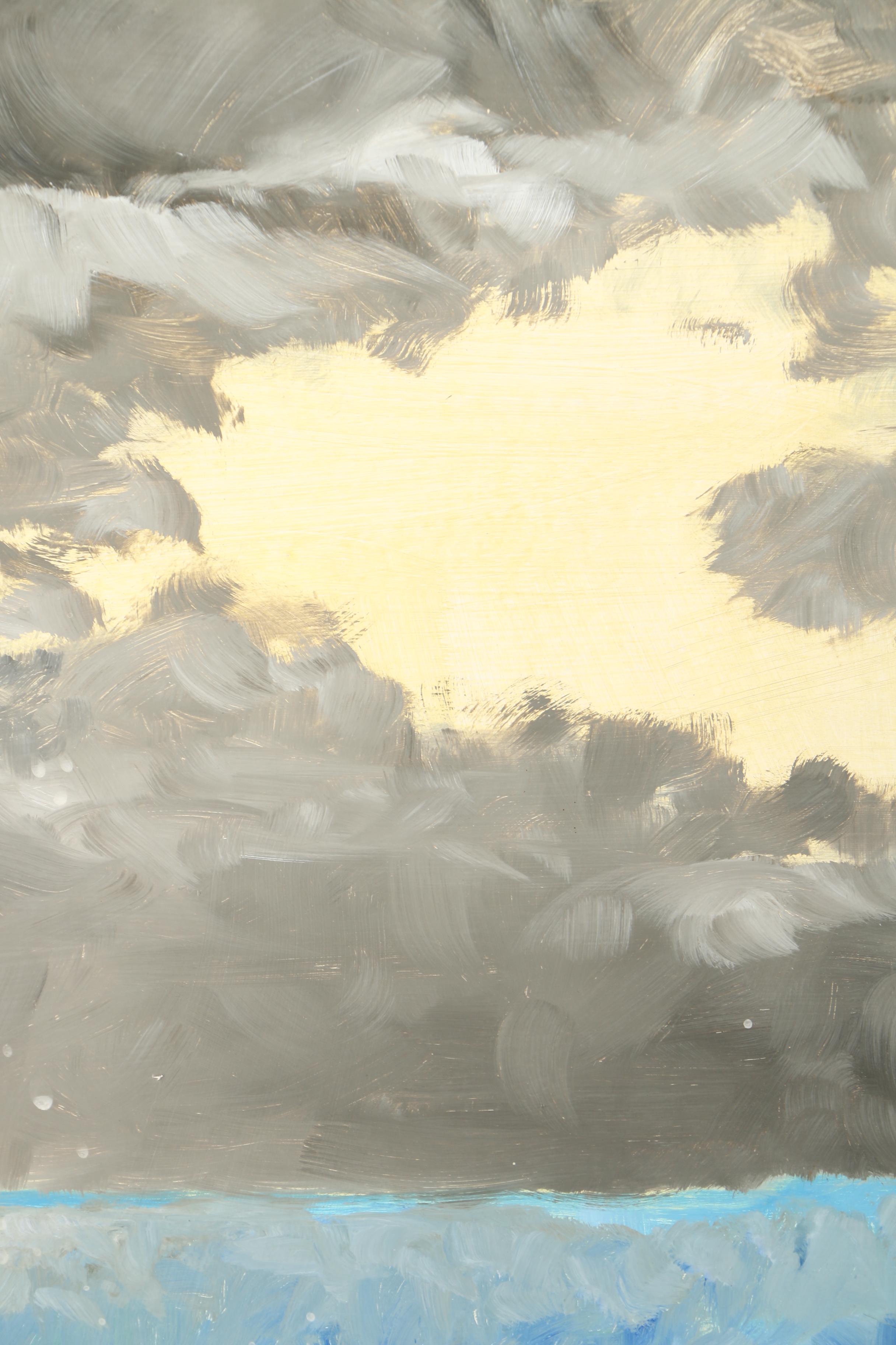 Pair of Acrylic Paintings on Canvas of the Sky