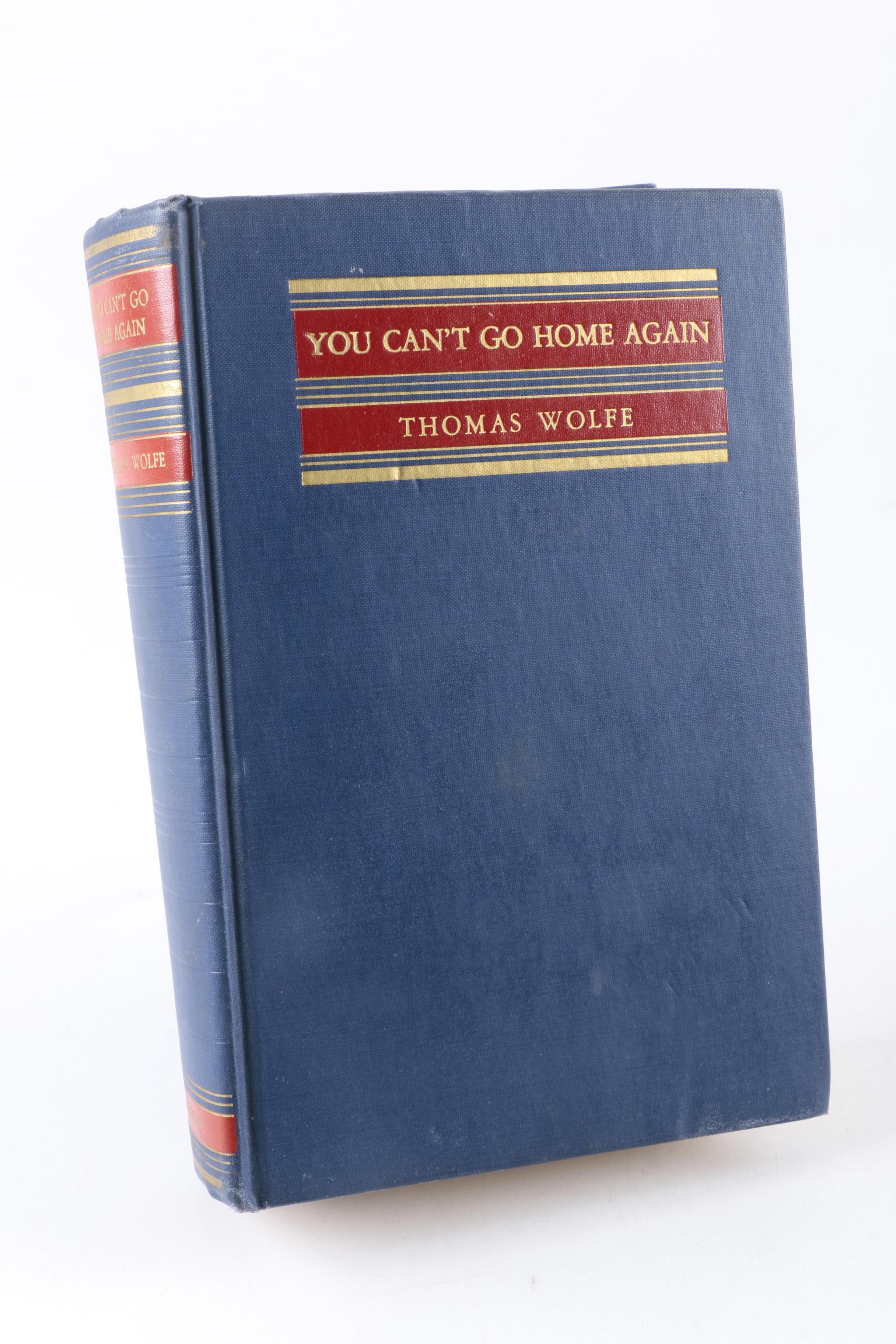 1940 First Trade Edition "You Can't Go Home Again" by Thomas Wolfe