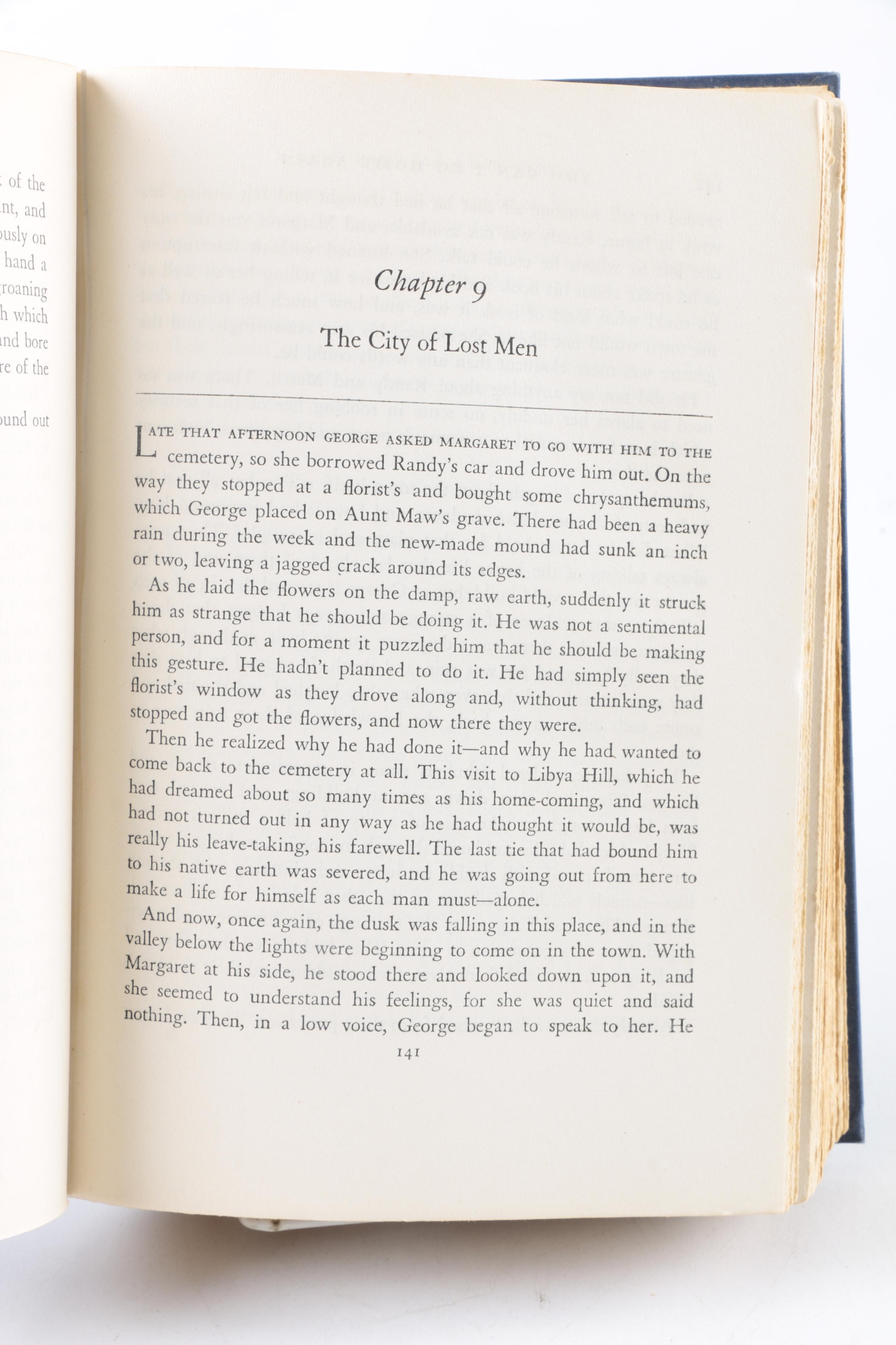 1940 First Trade Edition "You Can't Go Home Again" by Thomas Wolfe