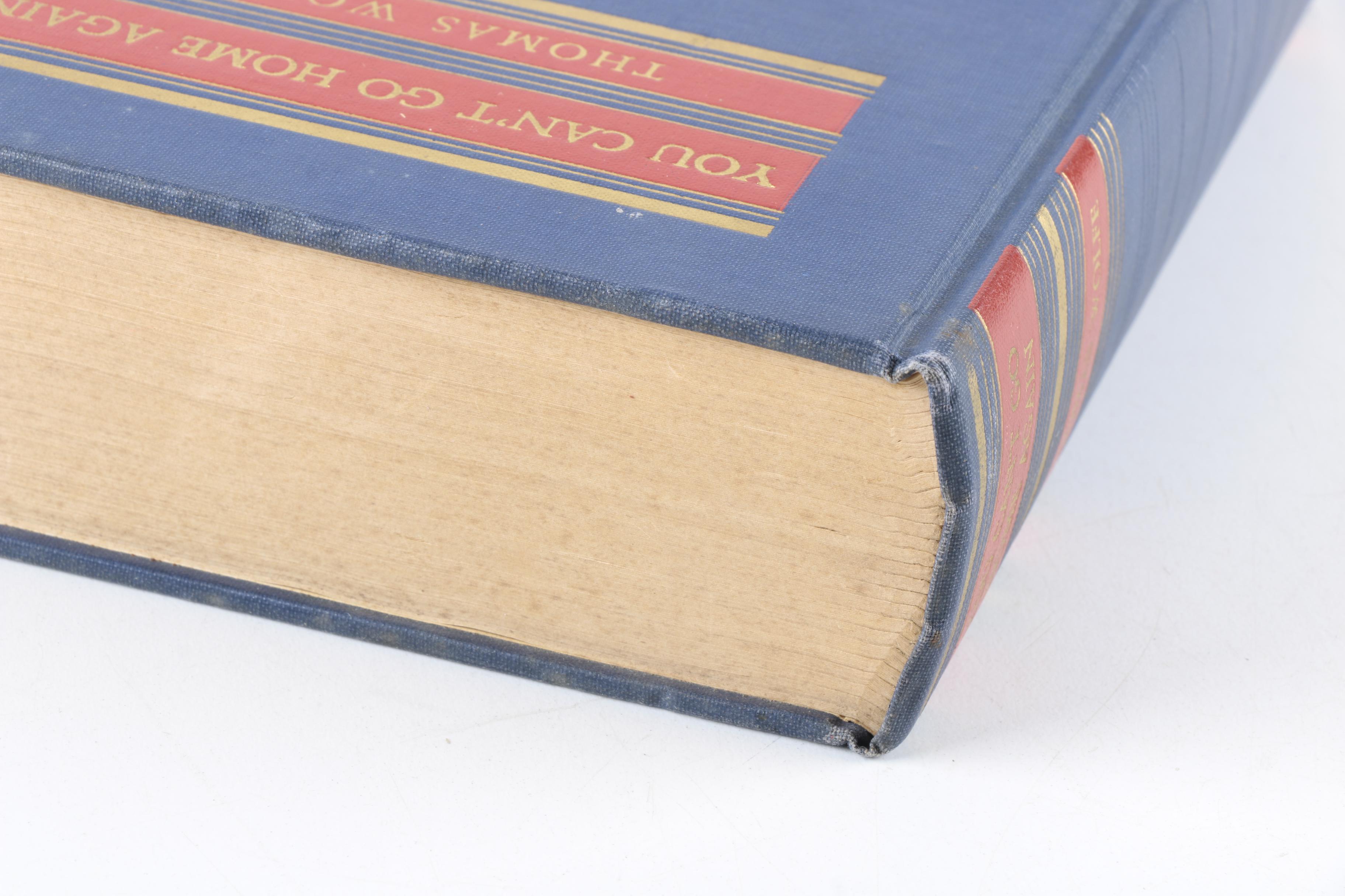 1940 First Trade Edition "You Can't Go Home Again" by Thomas Wolfe