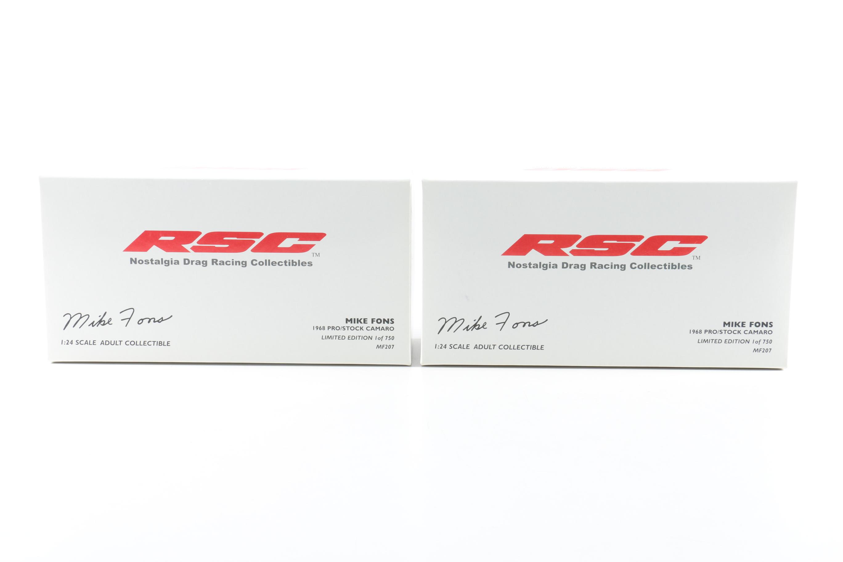 Four RSC Limited Edition Pro/Stock Die-Cast Cars