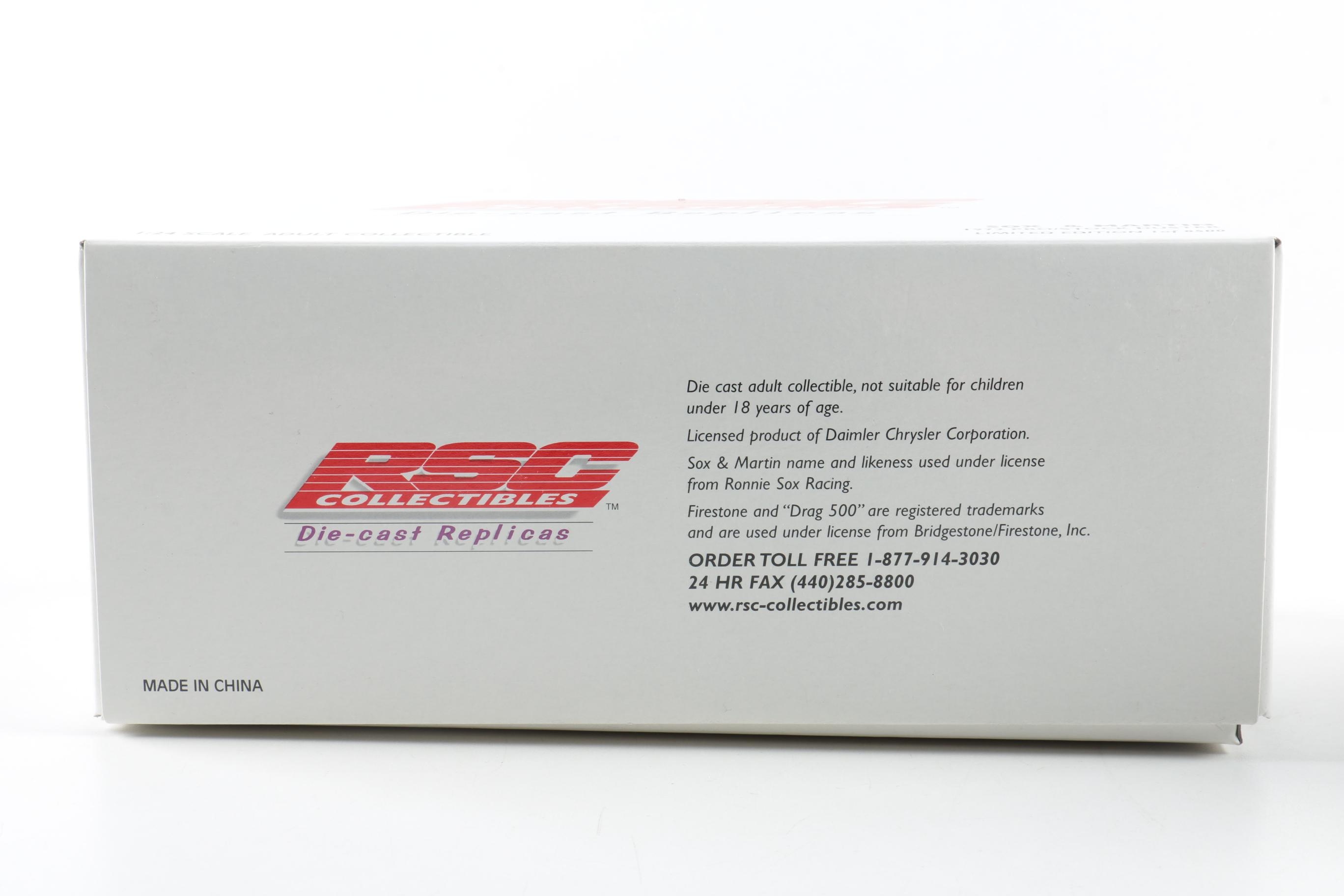 Four RSC Limited Edition Pro/Stock Die-Cast Cars