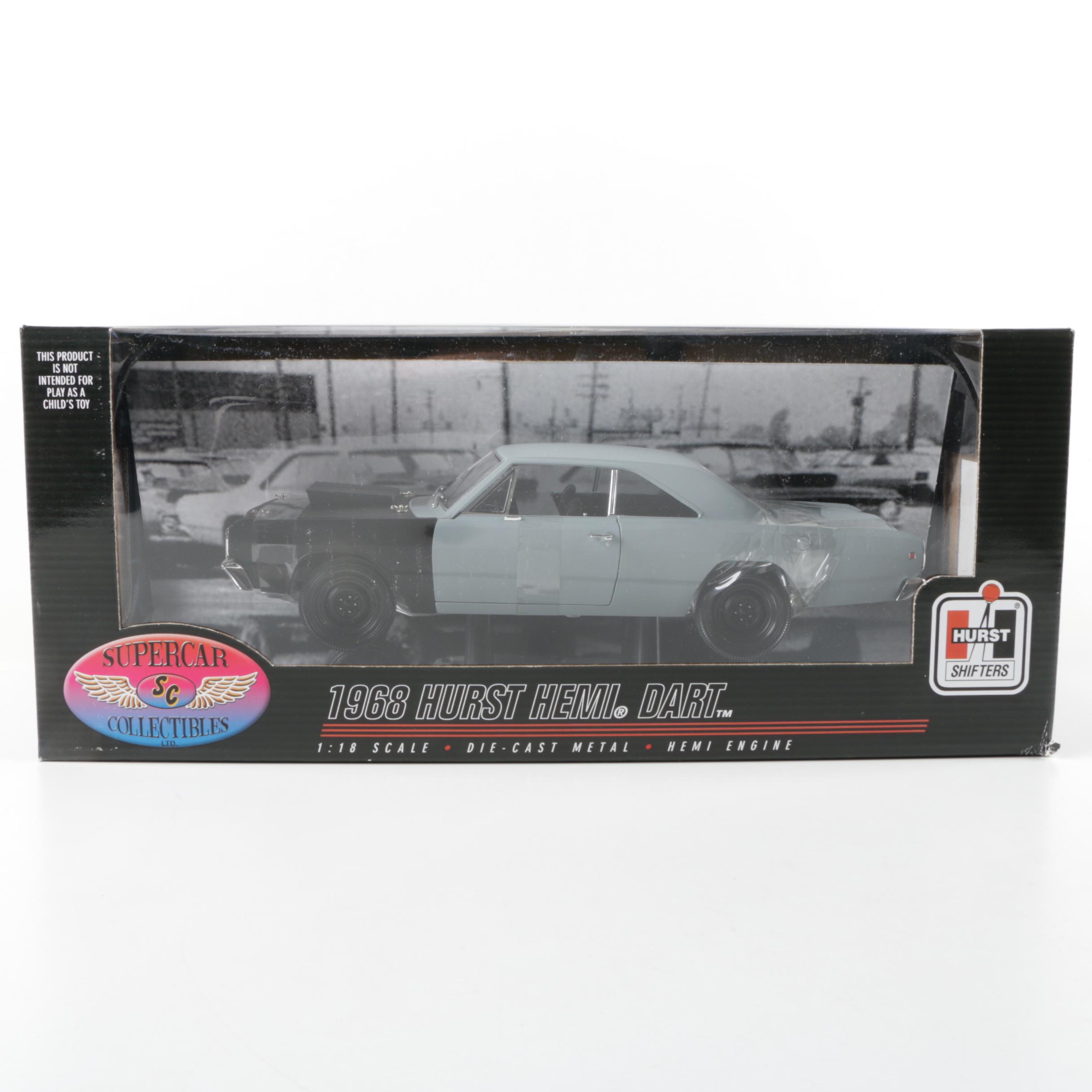 Two Supercar 1968 Hurst Shifters Hemi Die Cast Cars
