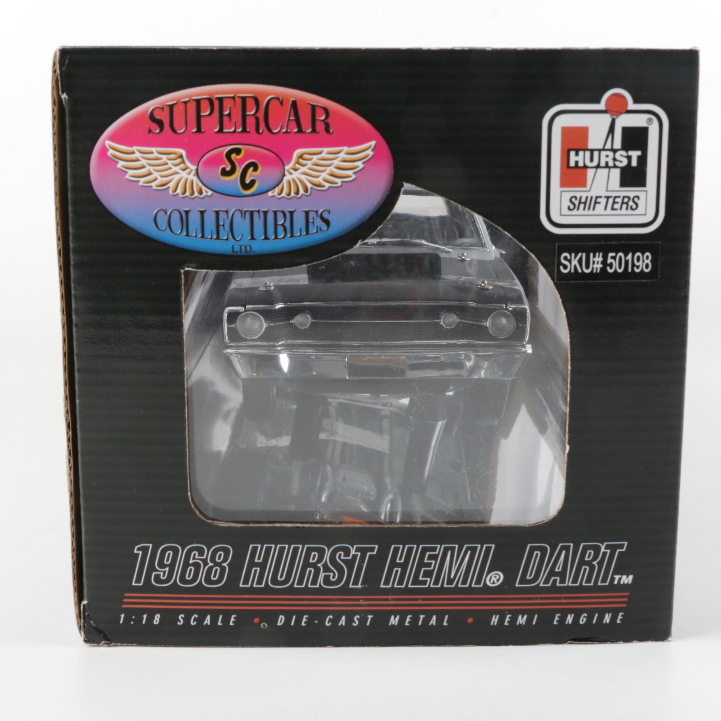 Two Supercar 1968 Hurst Shifters Hemi Die Cast Cars