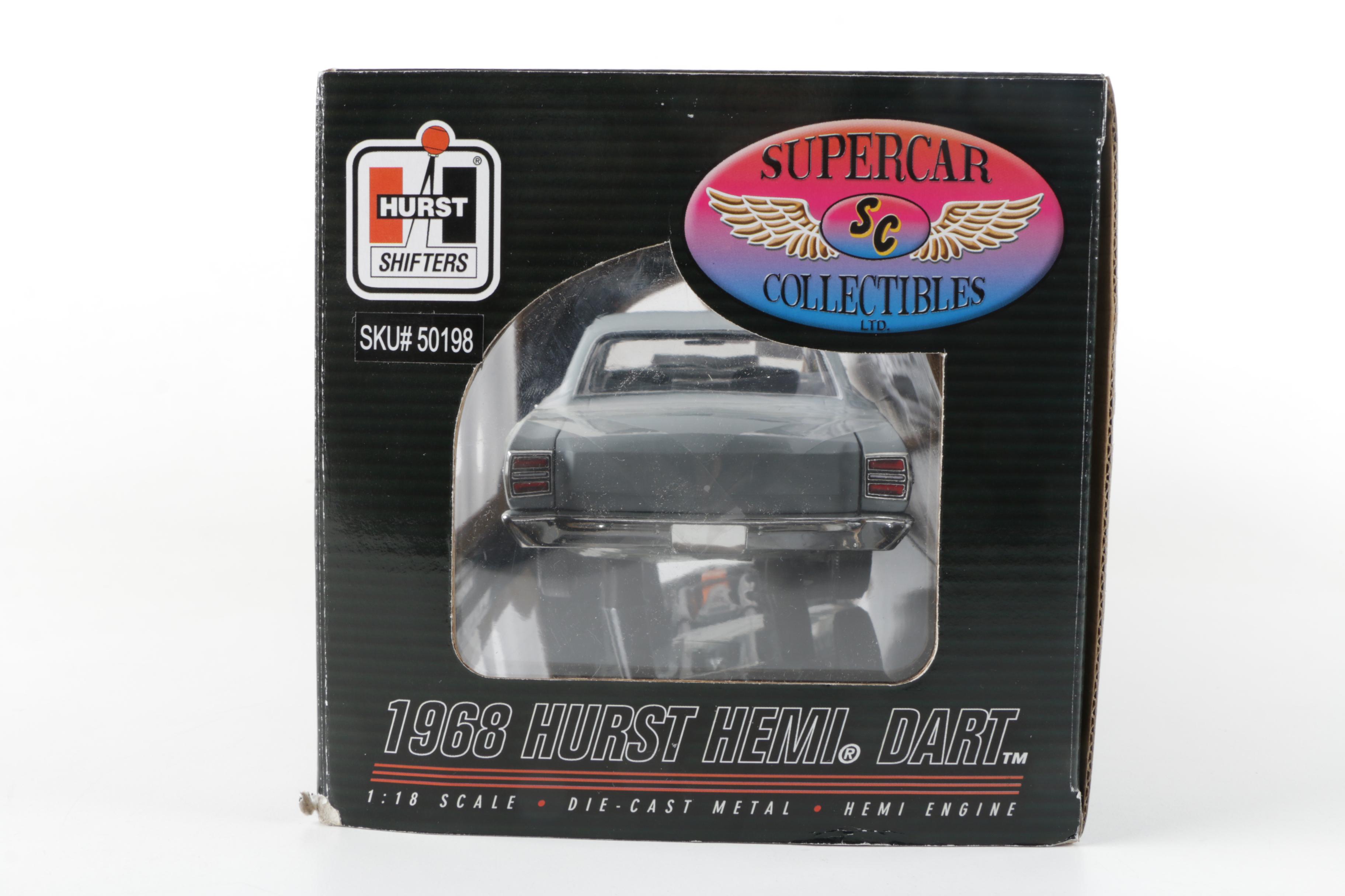 Two Supercar 1968 Hurst Shifters Hemi Die Cast Cars