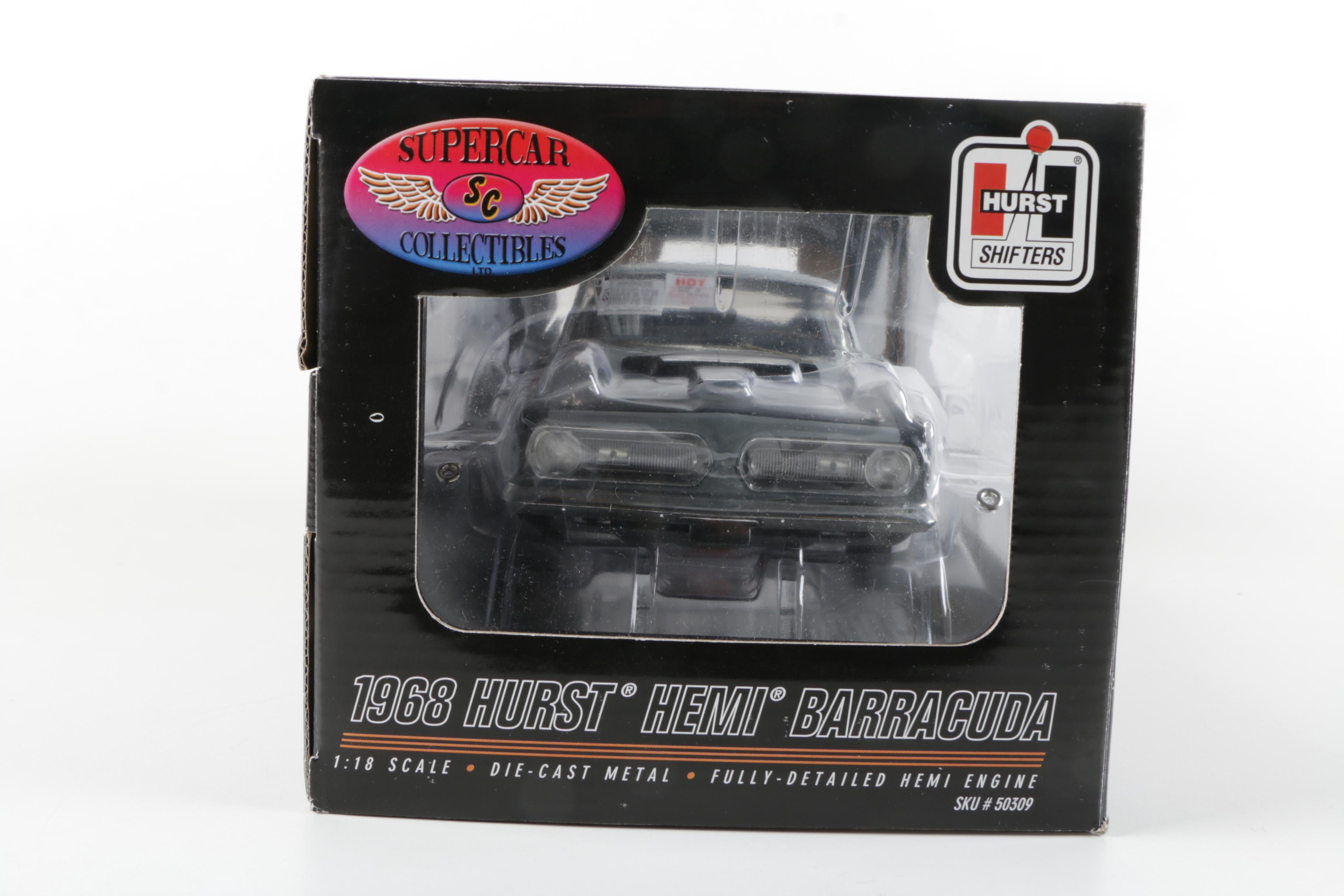 Two Supercar 1968 Hurst Shifters Hemi Die Cast Cars