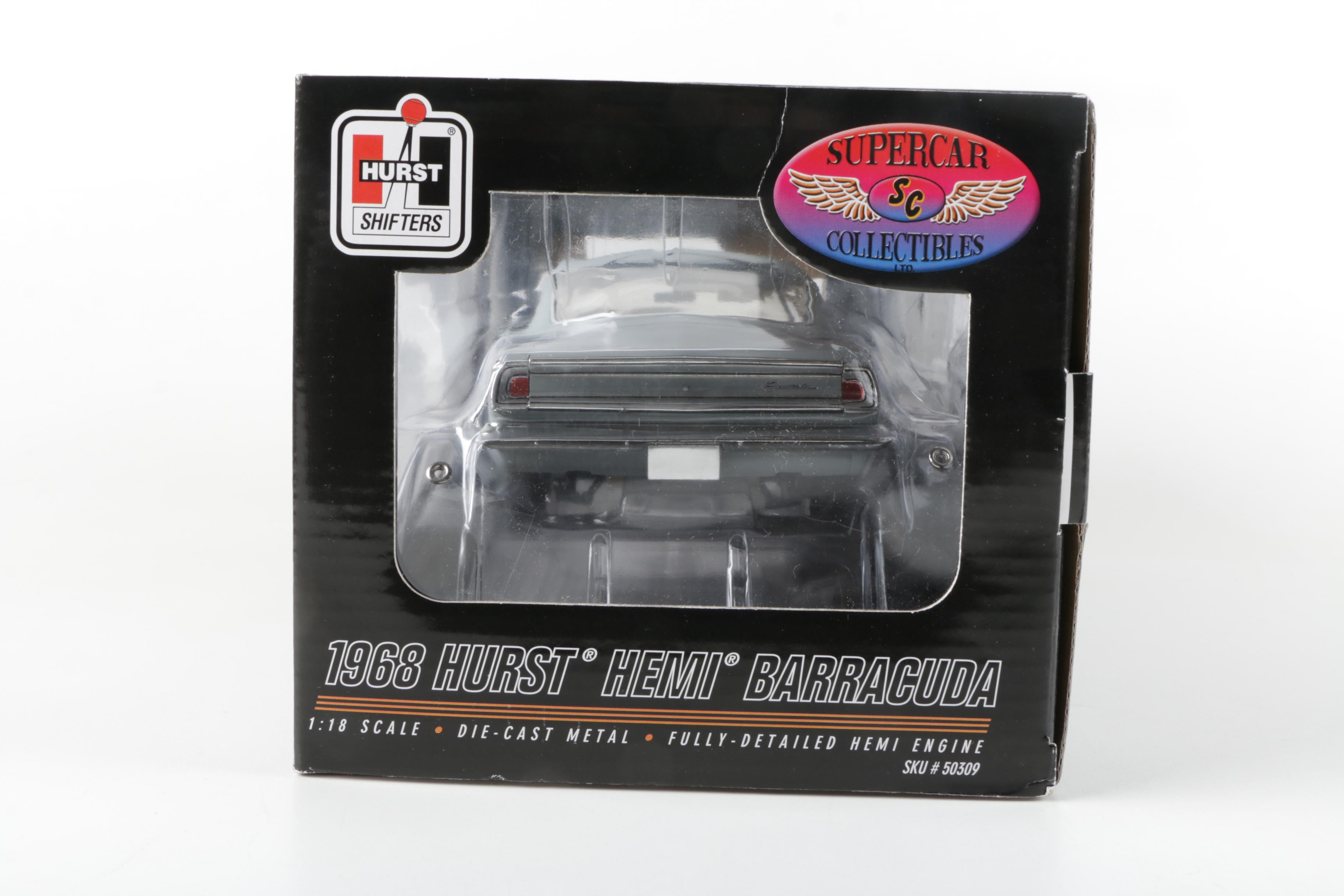 Two Supercar 1968 Hurst Shifters Hemi Die Cast Cars