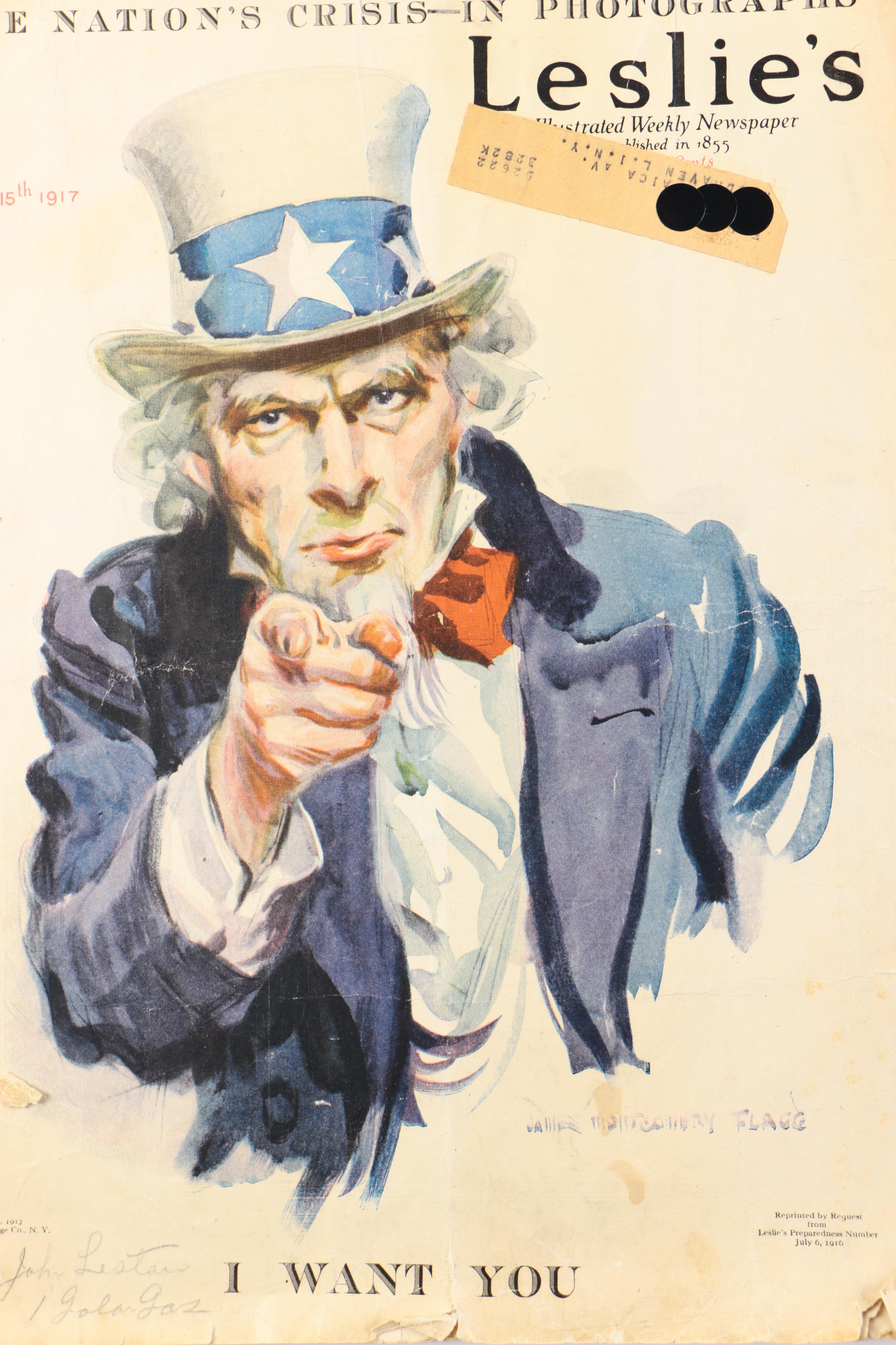 1917 "Leslie's Illustrated Weekly Newspaper"