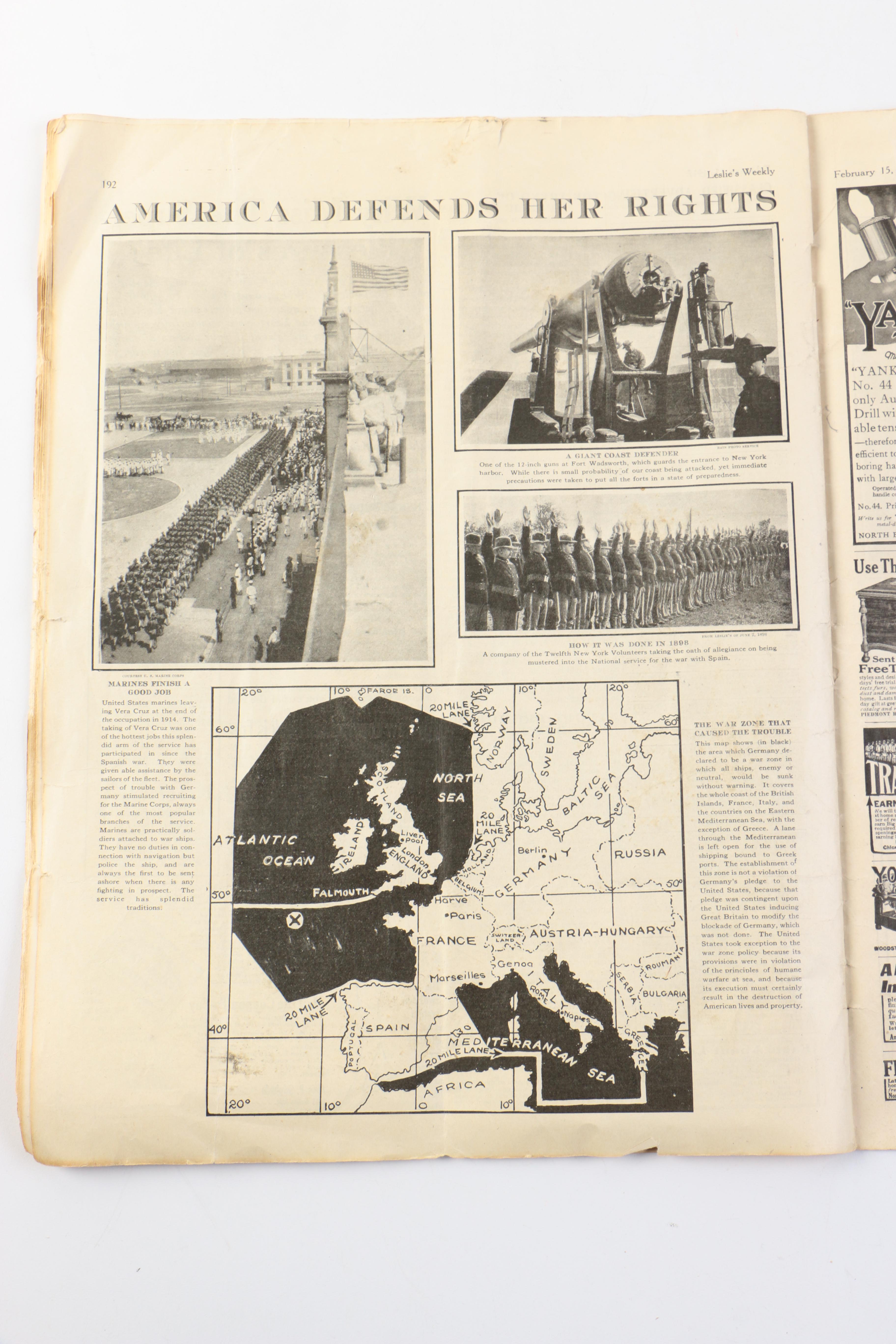 1917 "Leslie's Illustrated Weekly Newspaper"
