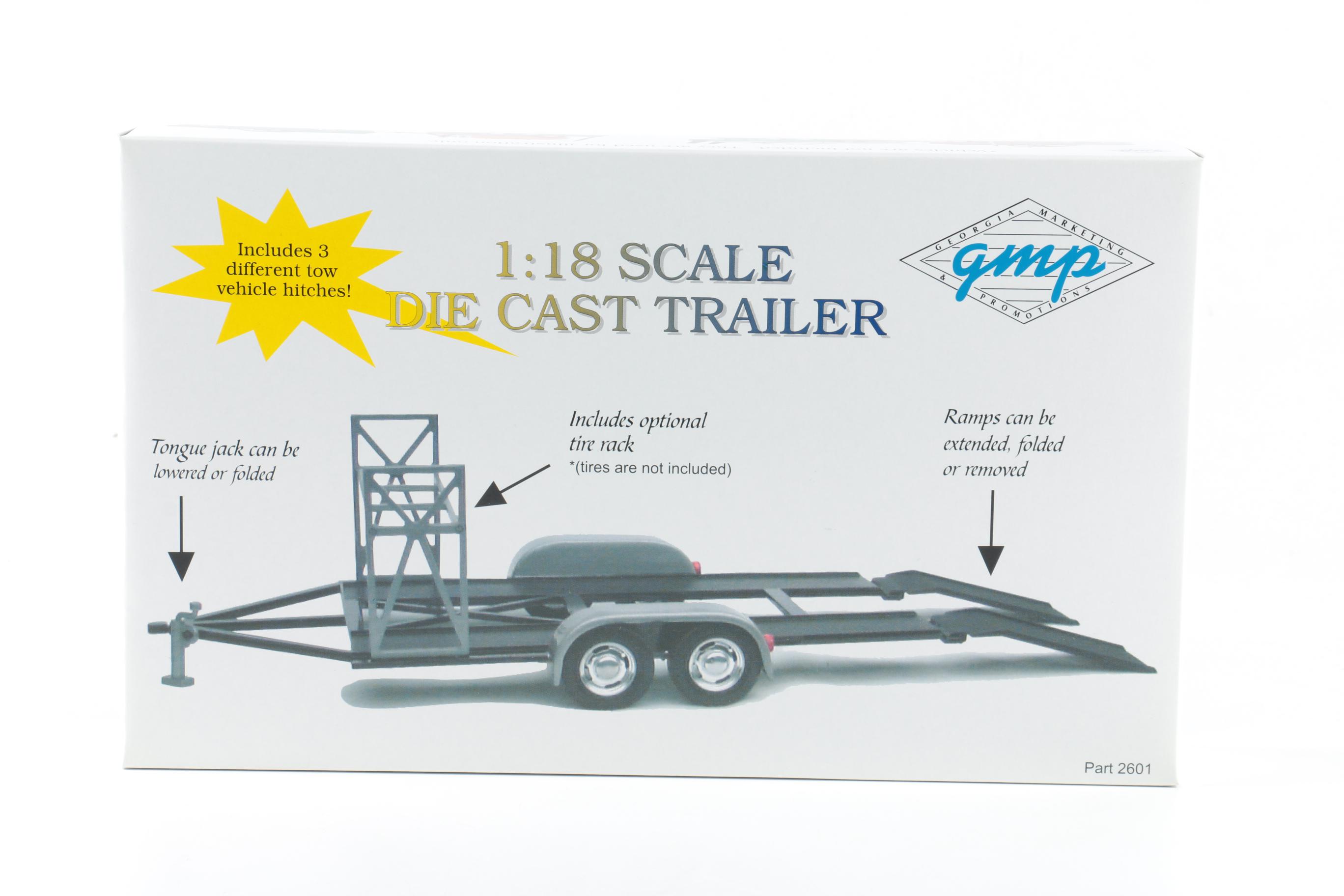AMT Boat Kit and GMP 1:18 Scale Die Cast Trailer