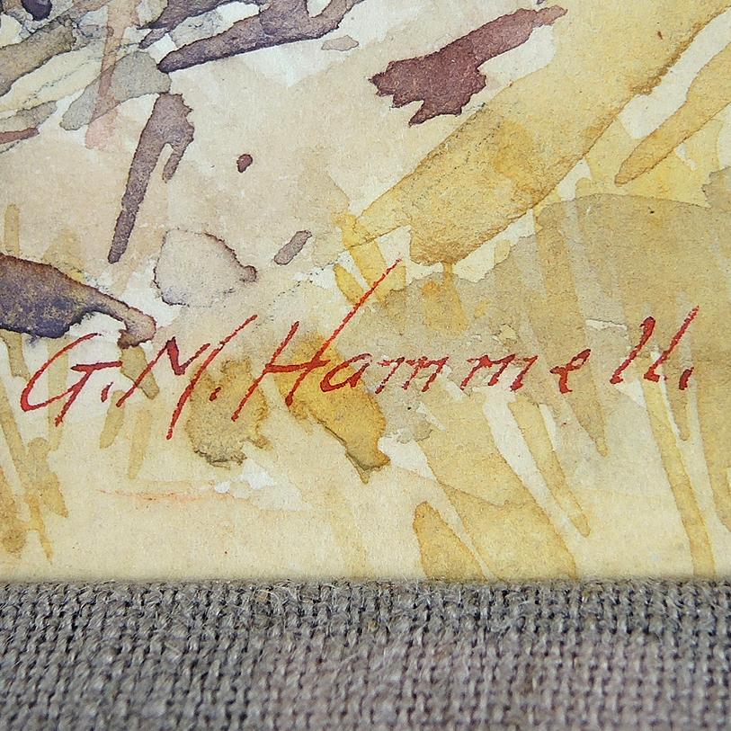 George Milton Hammell Original Watercolor Painting