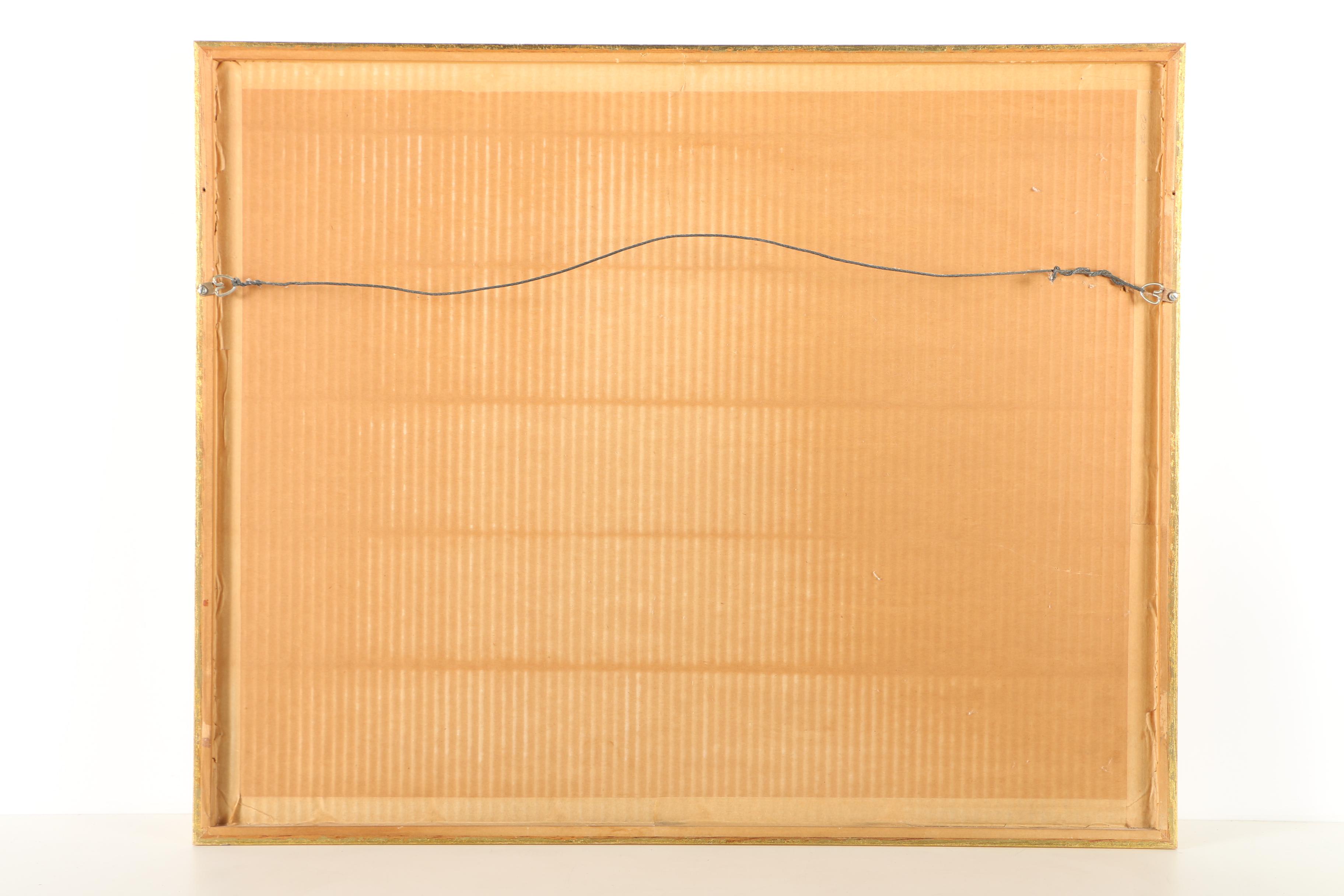 Eliot Batchelder Watercolor Painting on Paper of a Figurative Street Scene