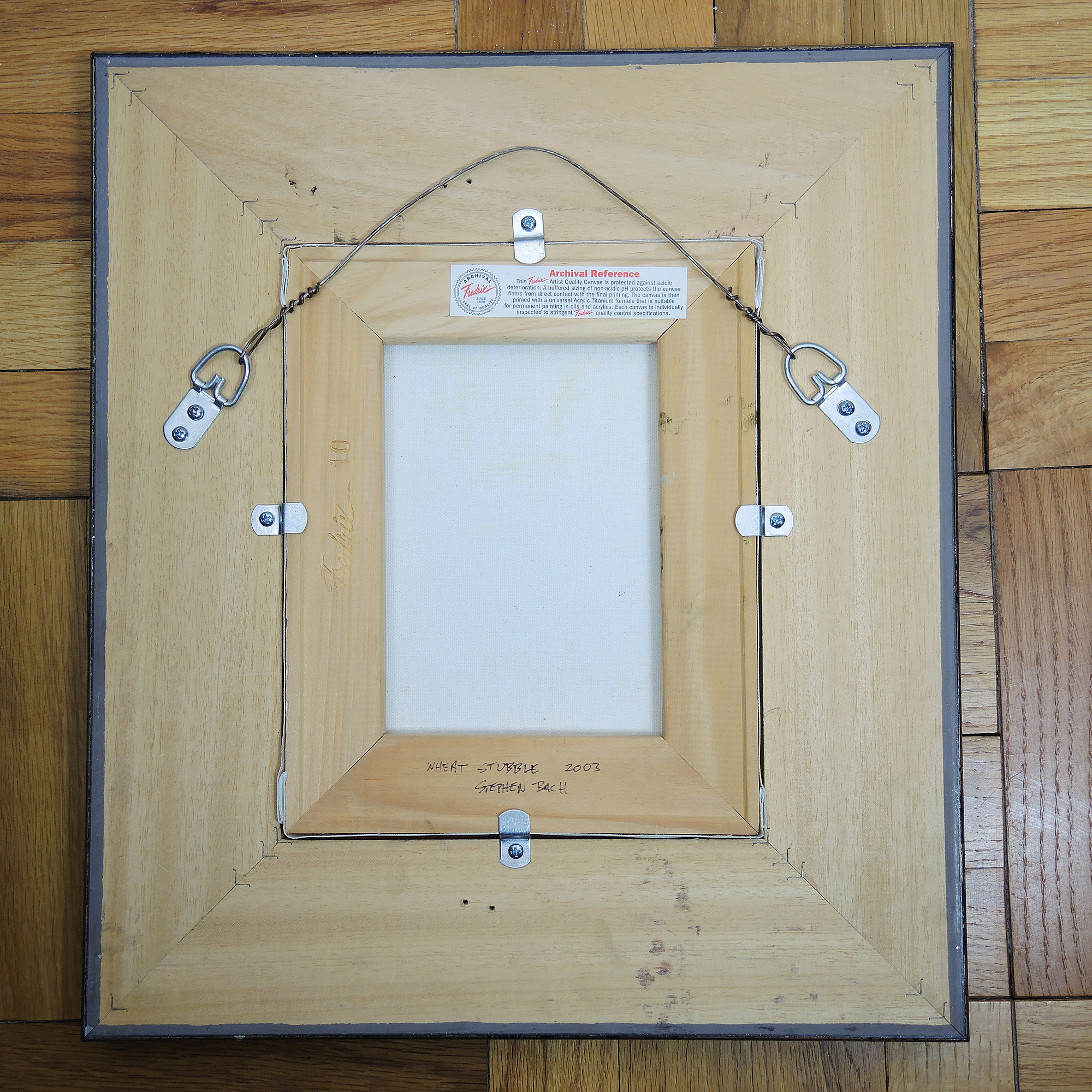 Stephen Bach Original Oil on Canvas Landscape "Wheat Stubble"