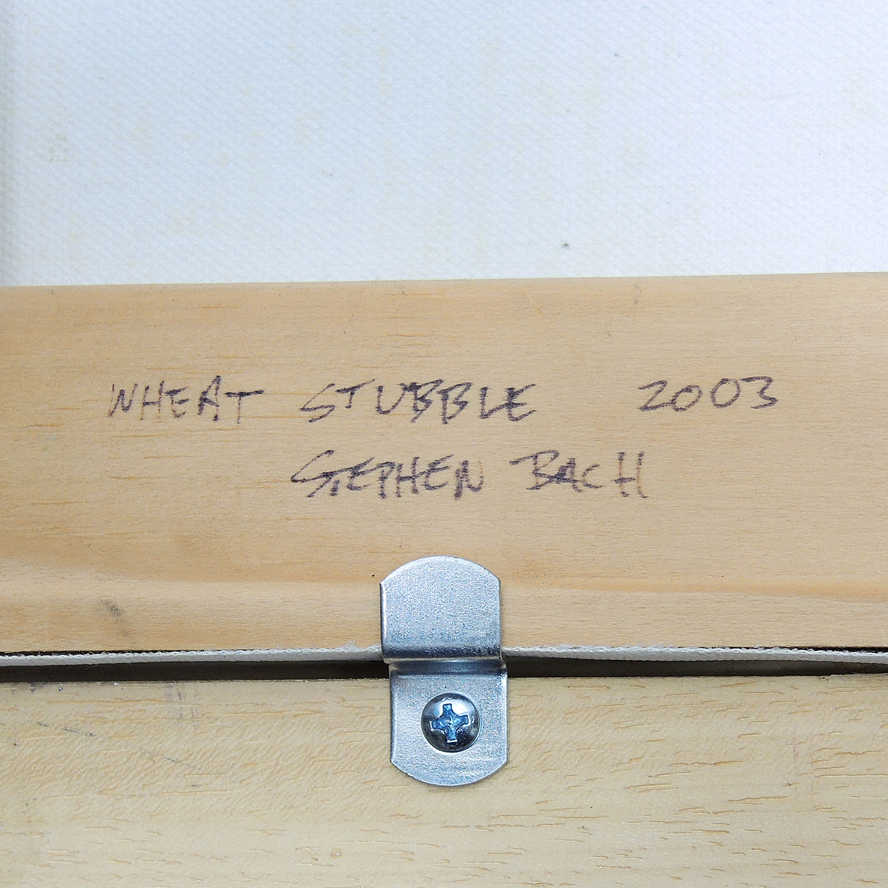 Stephen Bach Original Oil on Canvas Landscape "Wheat Stubble"