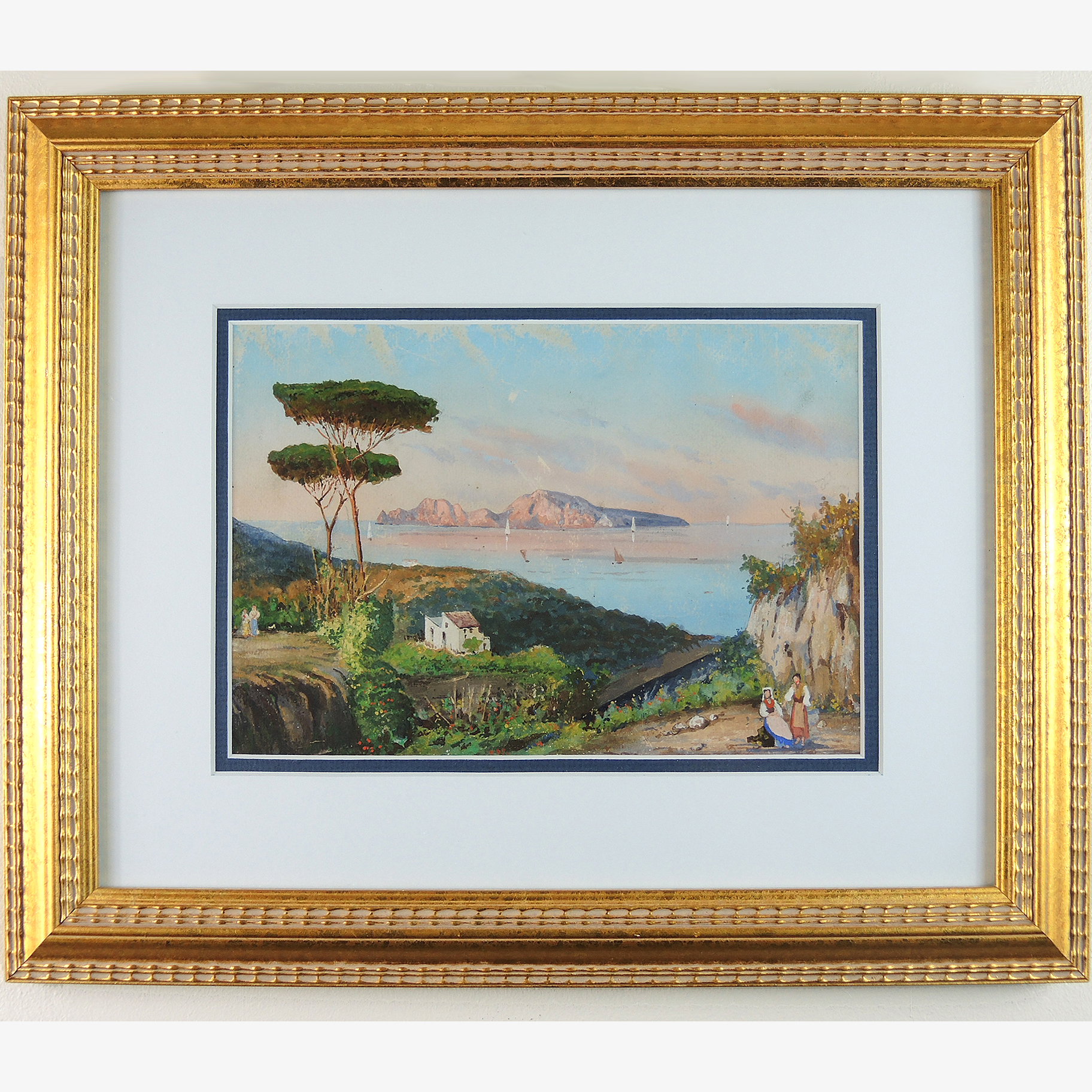 Kate Maynard Watercolor on Paper of Italian Landscape