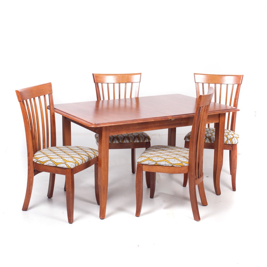 Teak Dining Chairs and Table Set