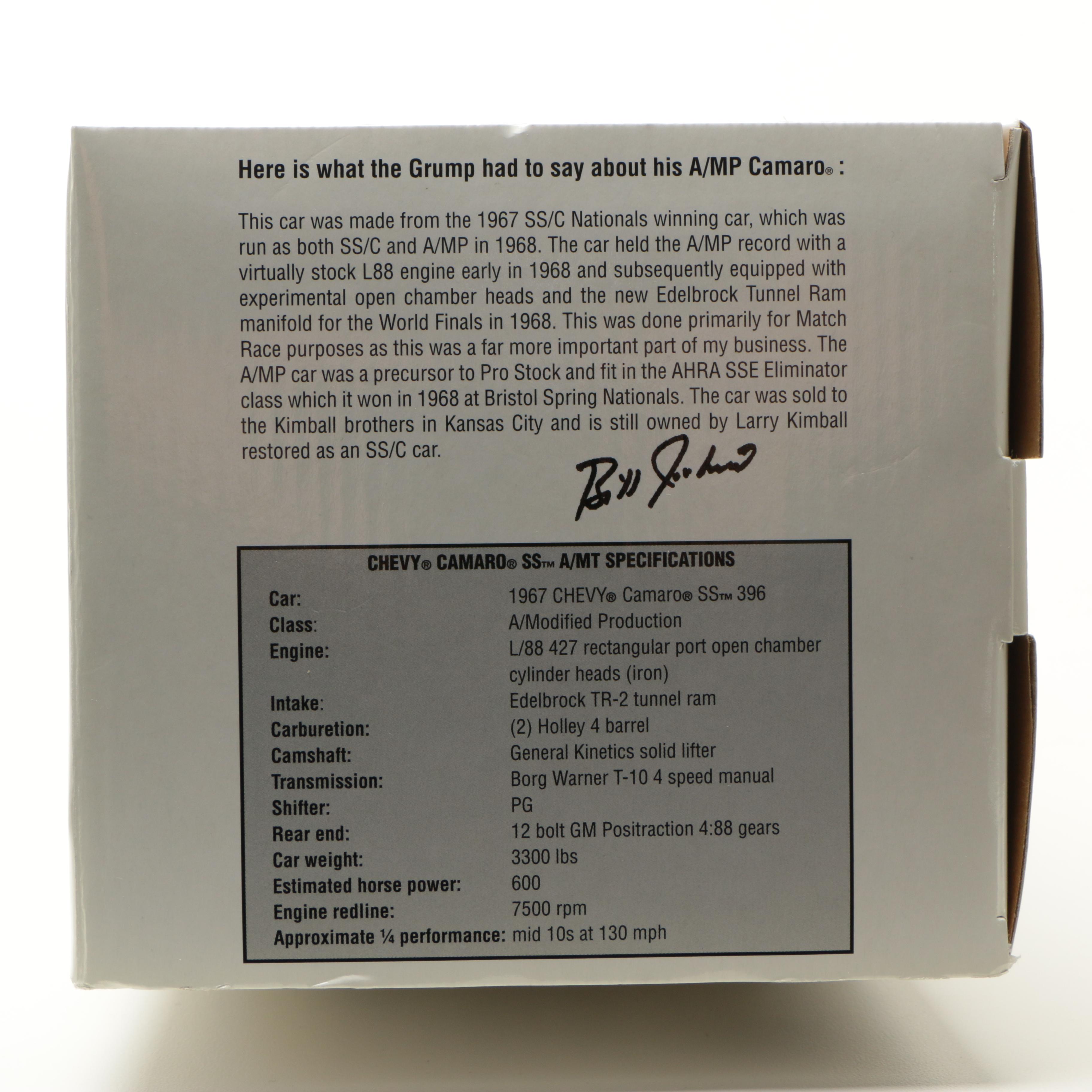 "Grumpy's Toy" 1967 Chevy Camao SS Die-Cast Car Models