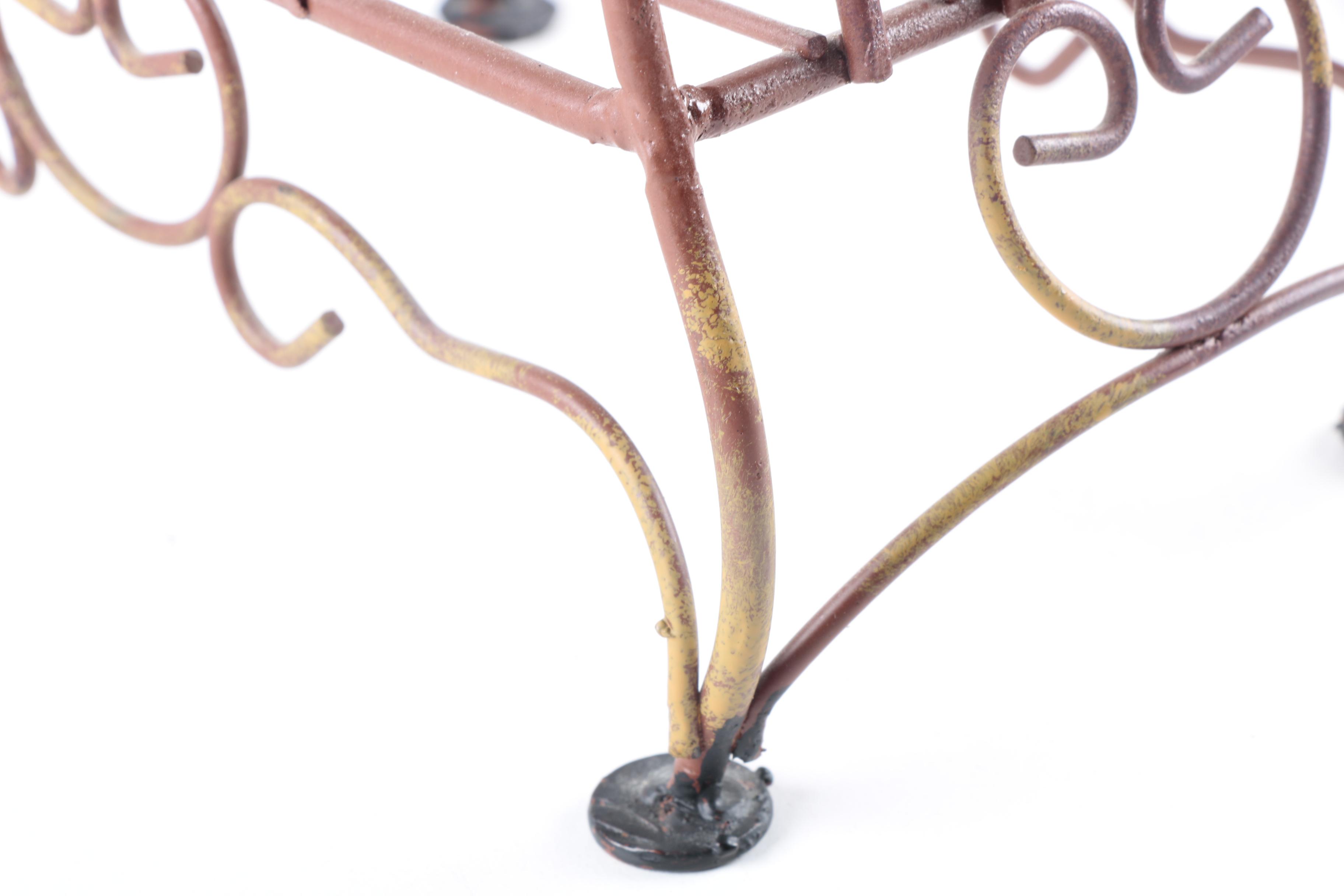 Poirot & Germain Tole Birdcage Clock