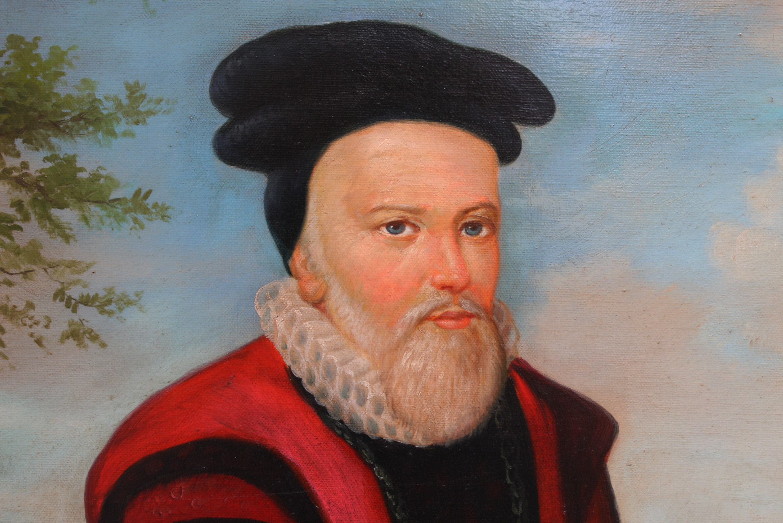 Copy Oil Painting After "William Cecil Riding a Mule"