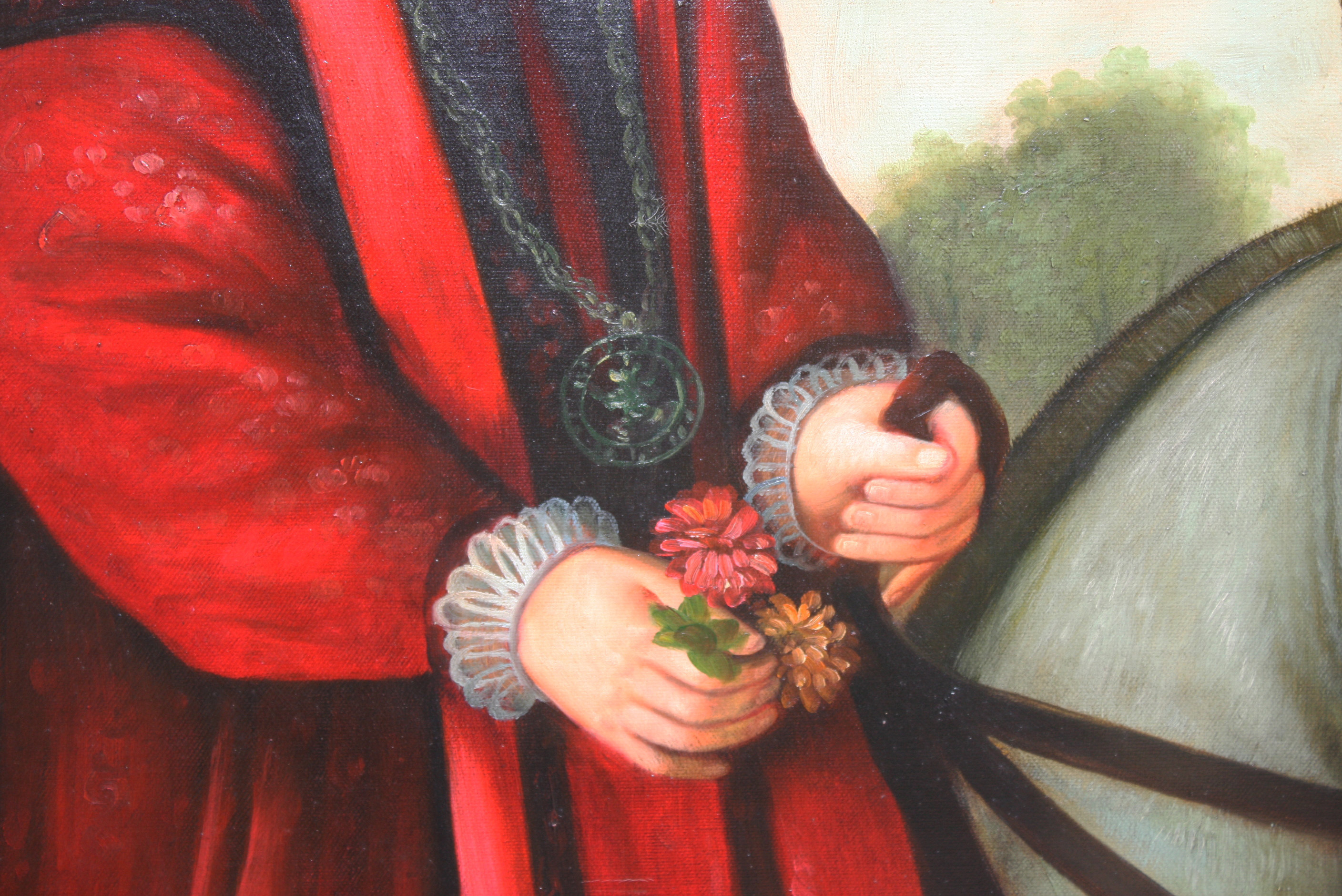 Copy Oil Painting After "William Cecil Riding a Mule"