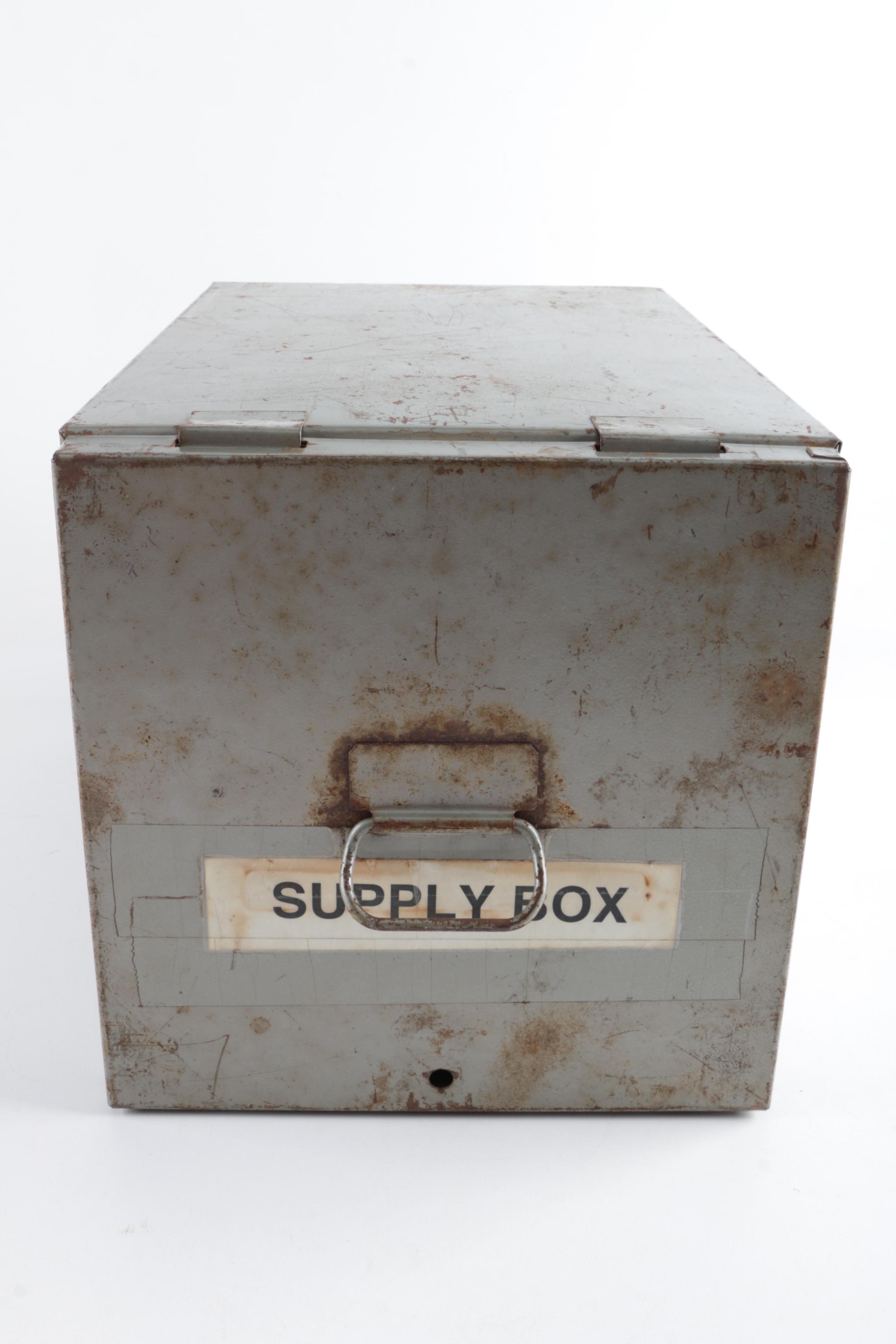 Vintage Metal Election Box by Douglas Election Equipment