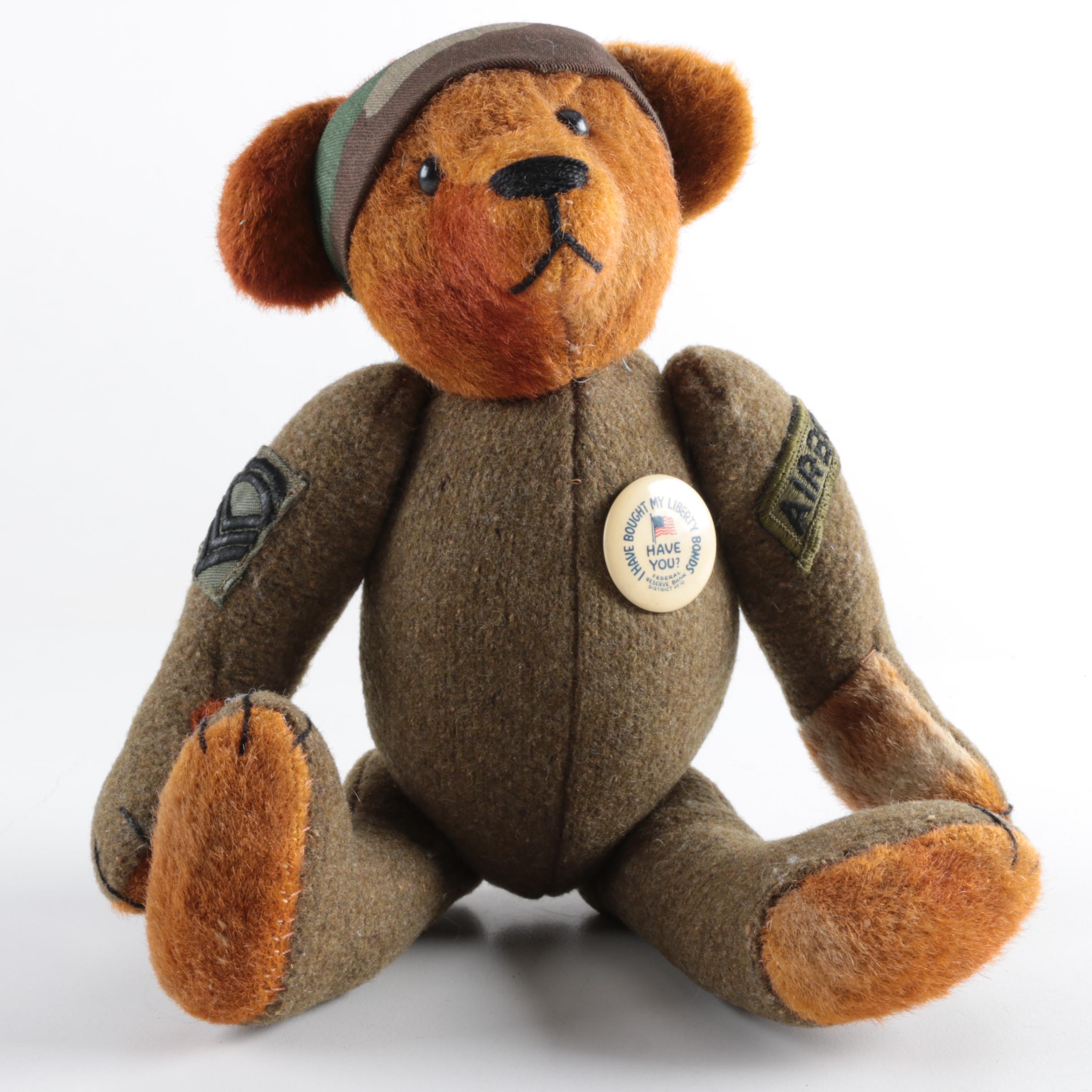 U.S. Army Airborne Division "Liberty Bonds" Teddy Bear