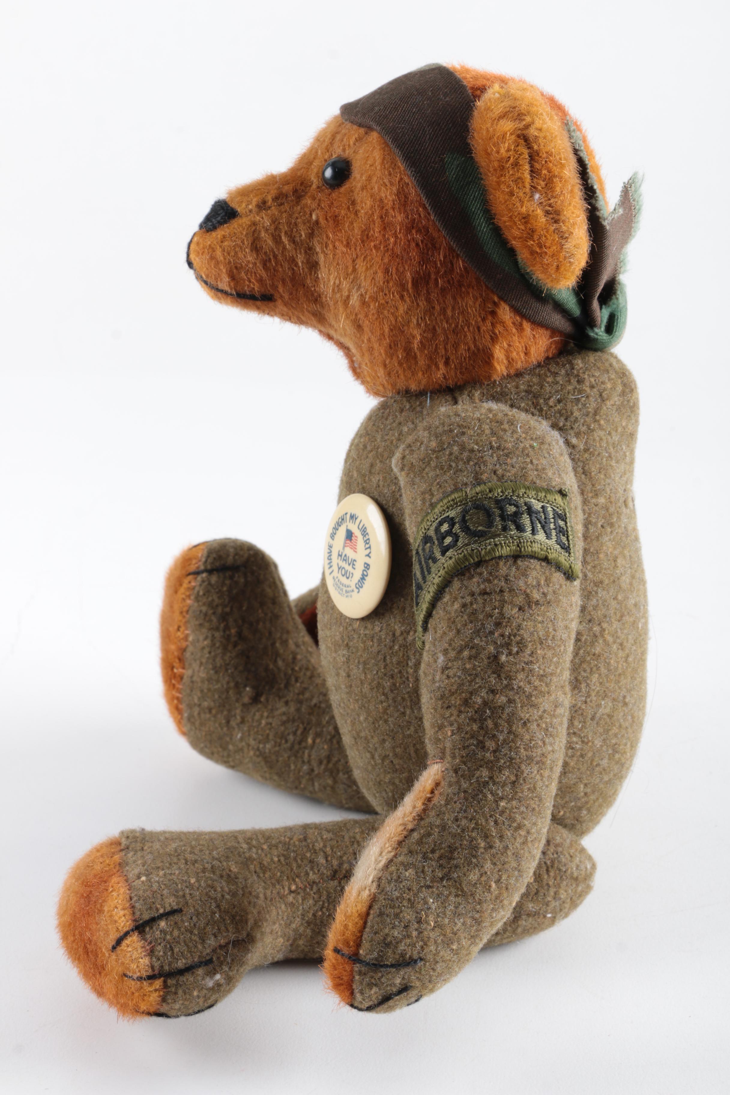 U.S. Army Airborne Division "Liberty Bonds" Teddy Bear