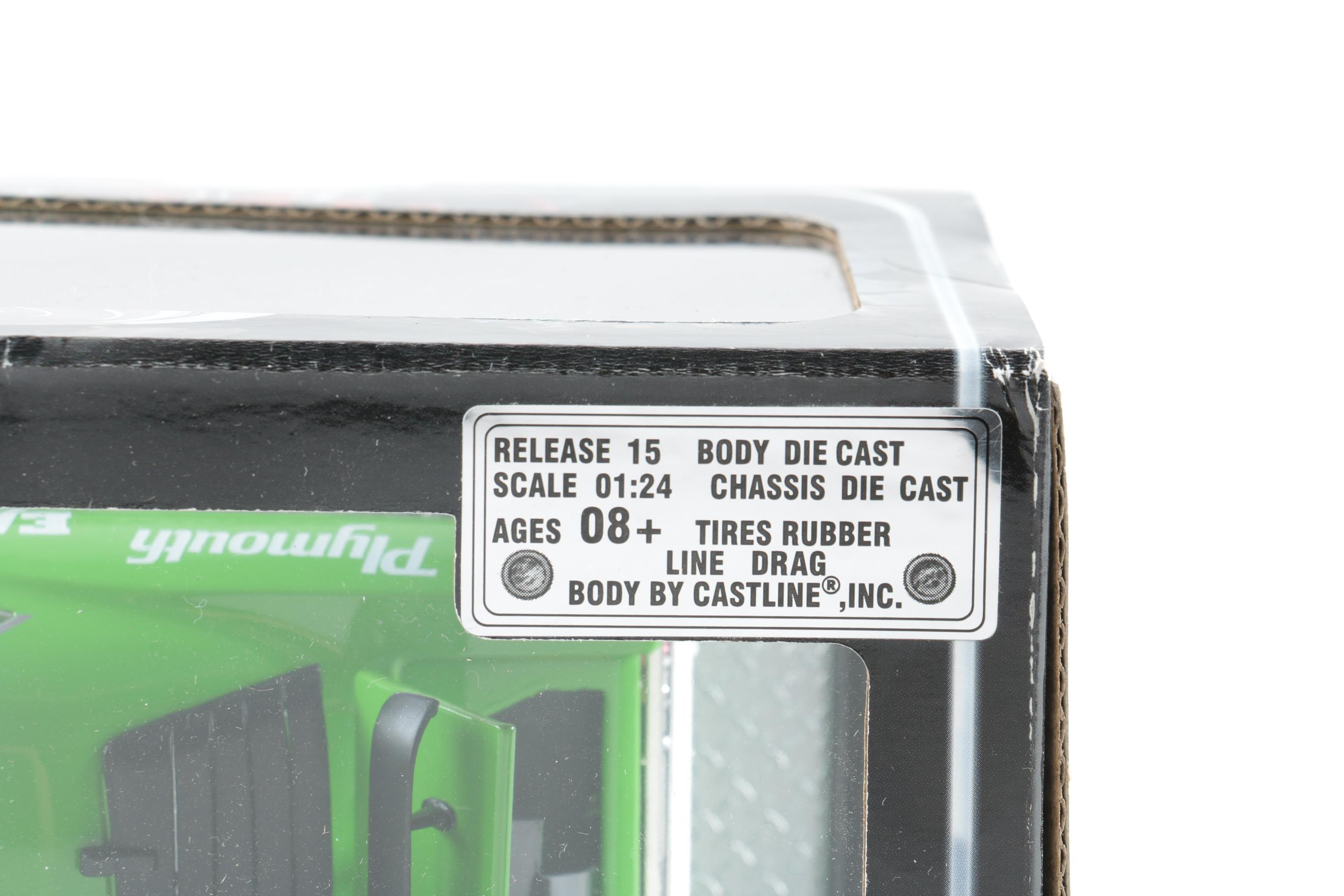 M2 1970s Ford Mercury and Plymouth Barracuda Die Cast Cars