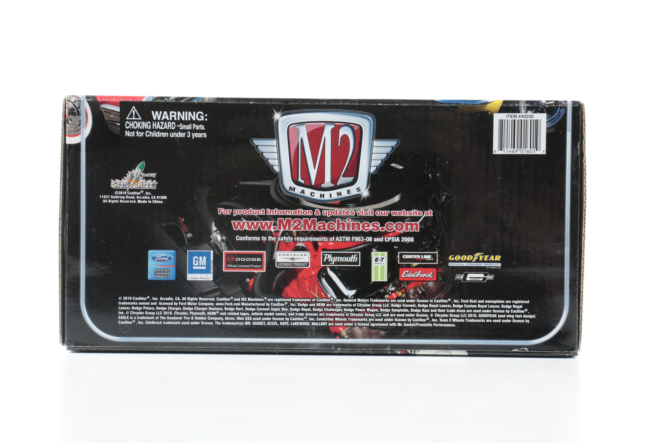 M2 1970s Ford Mercury and Plymouth Barracuda Die Cast Cars