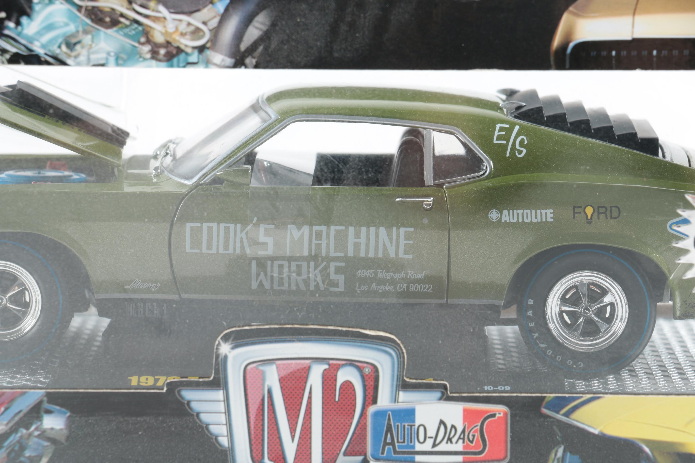 M2 1970s Ford Mercury and Plymouth Barracuda Die Cast Cars