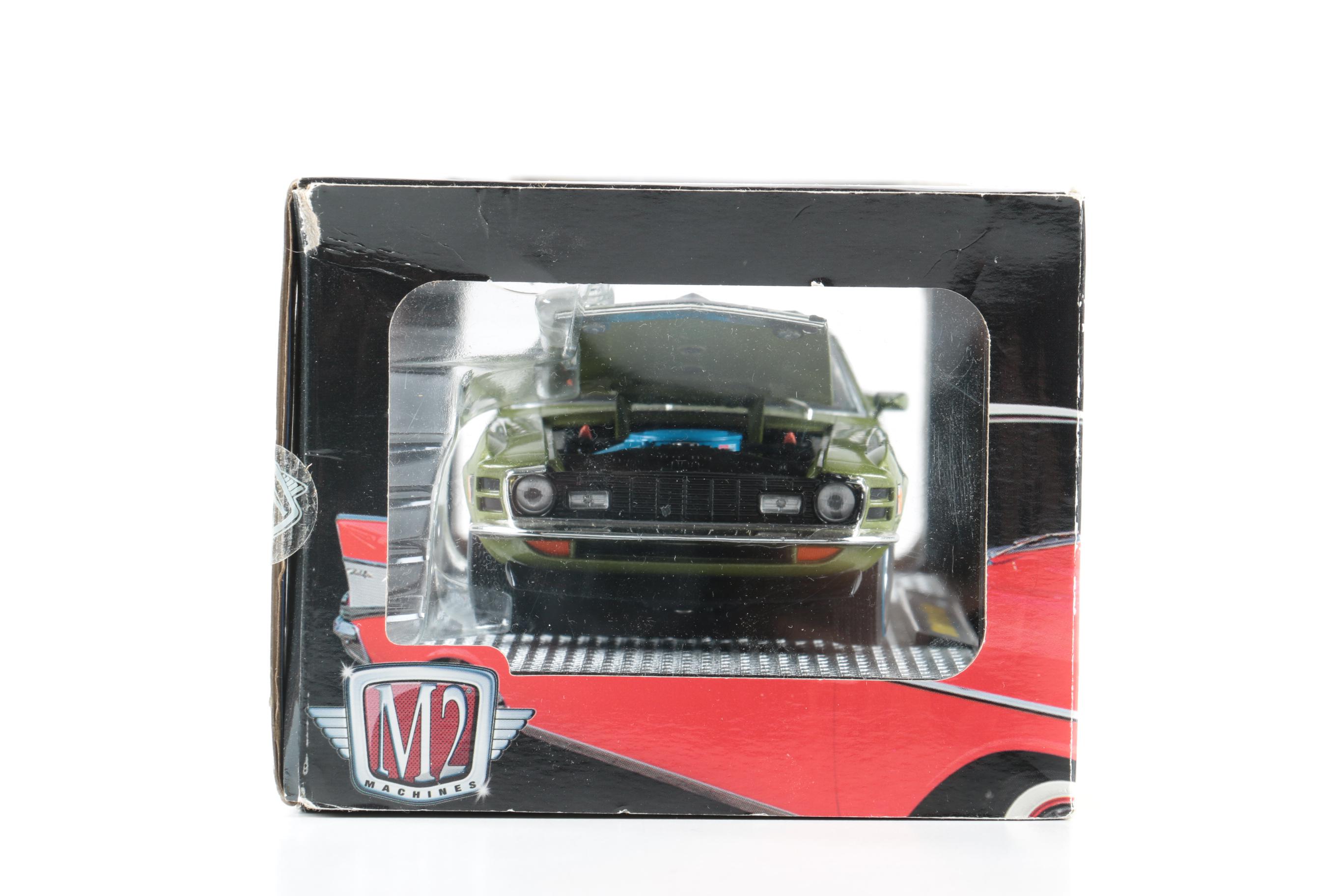 M2 1970s Ford Mercury and Plymouth Barracuda Die Cast Cars