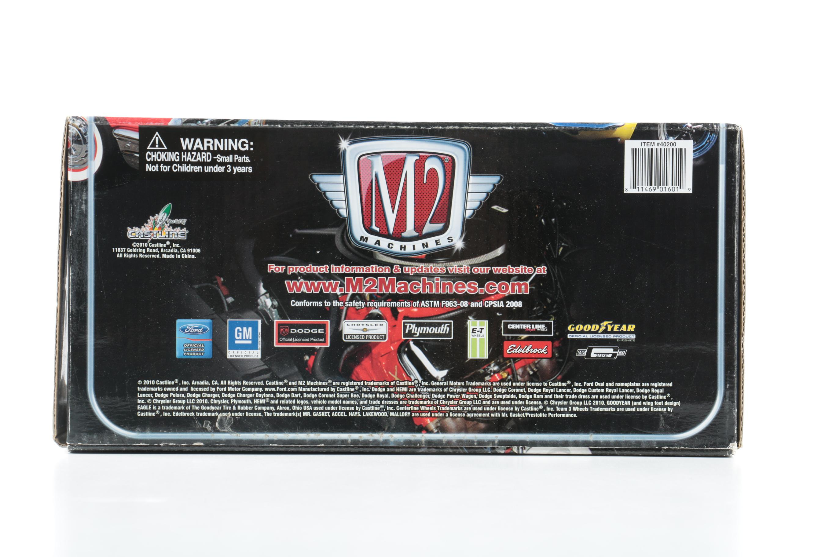 M2 1970s Ford Mercury and Plymouth Barracuda Die Cast Cars