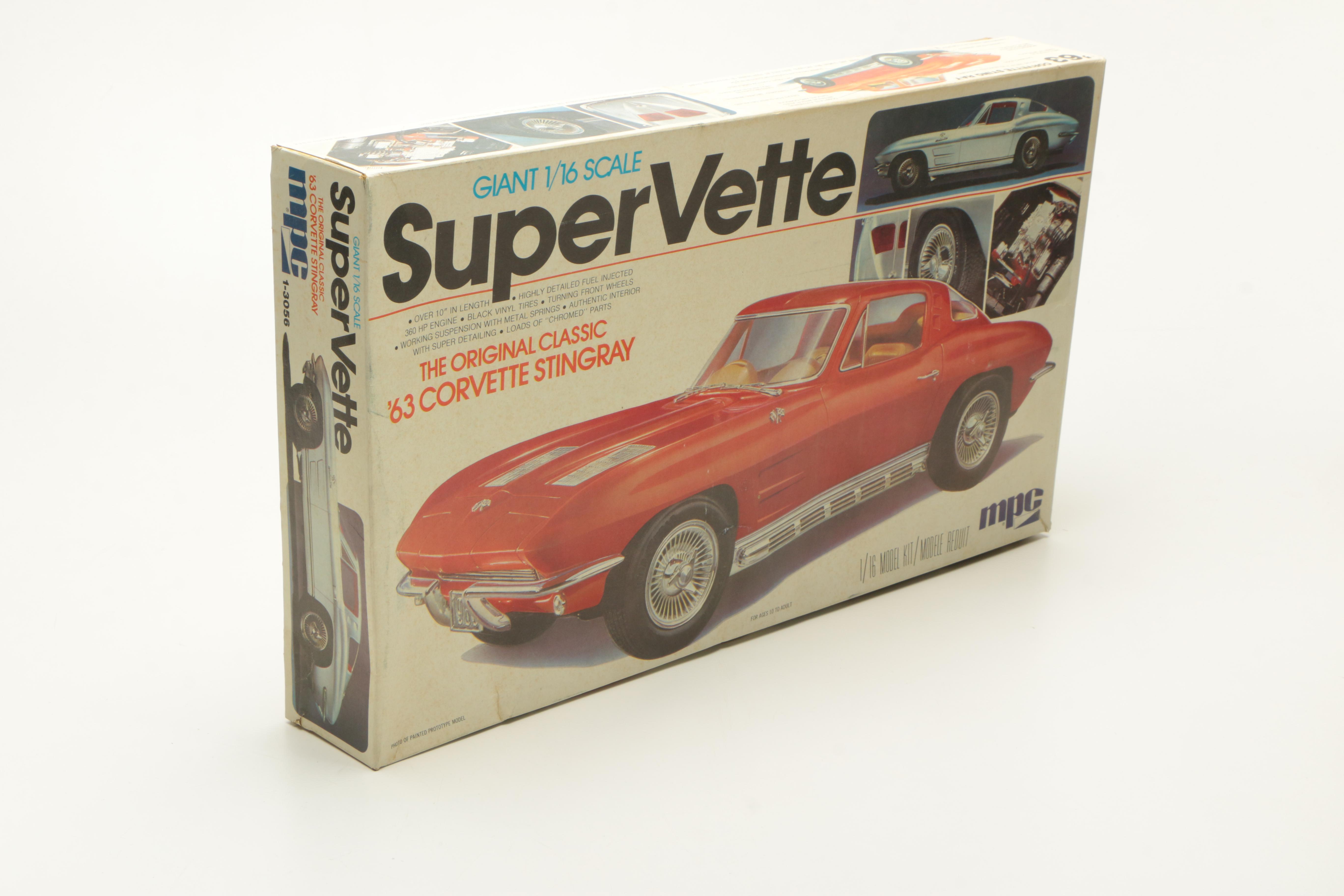 Three Vintage Chevy Die-Cast Car Models