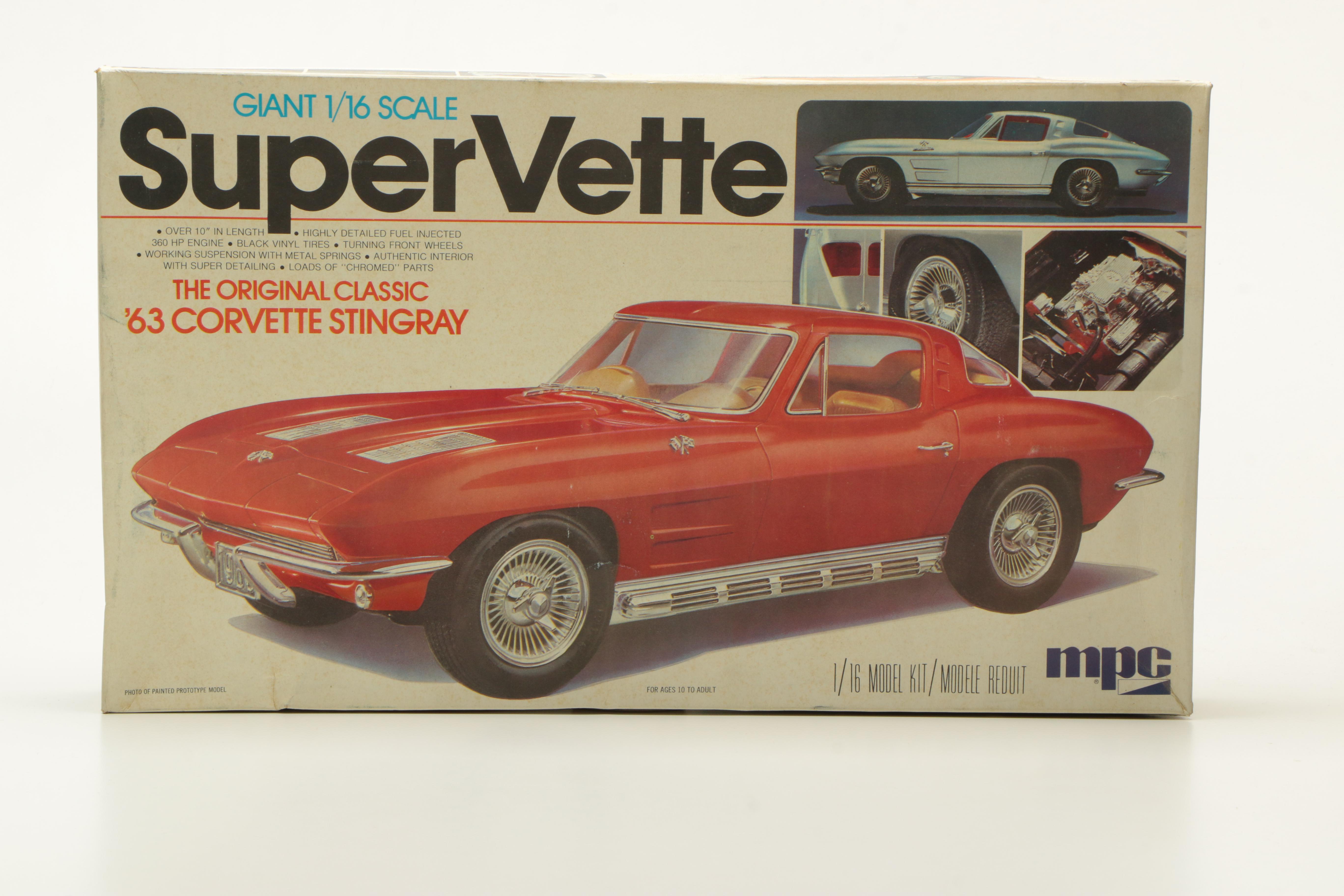 Three Vintage Chevy Die-Cast Car Models