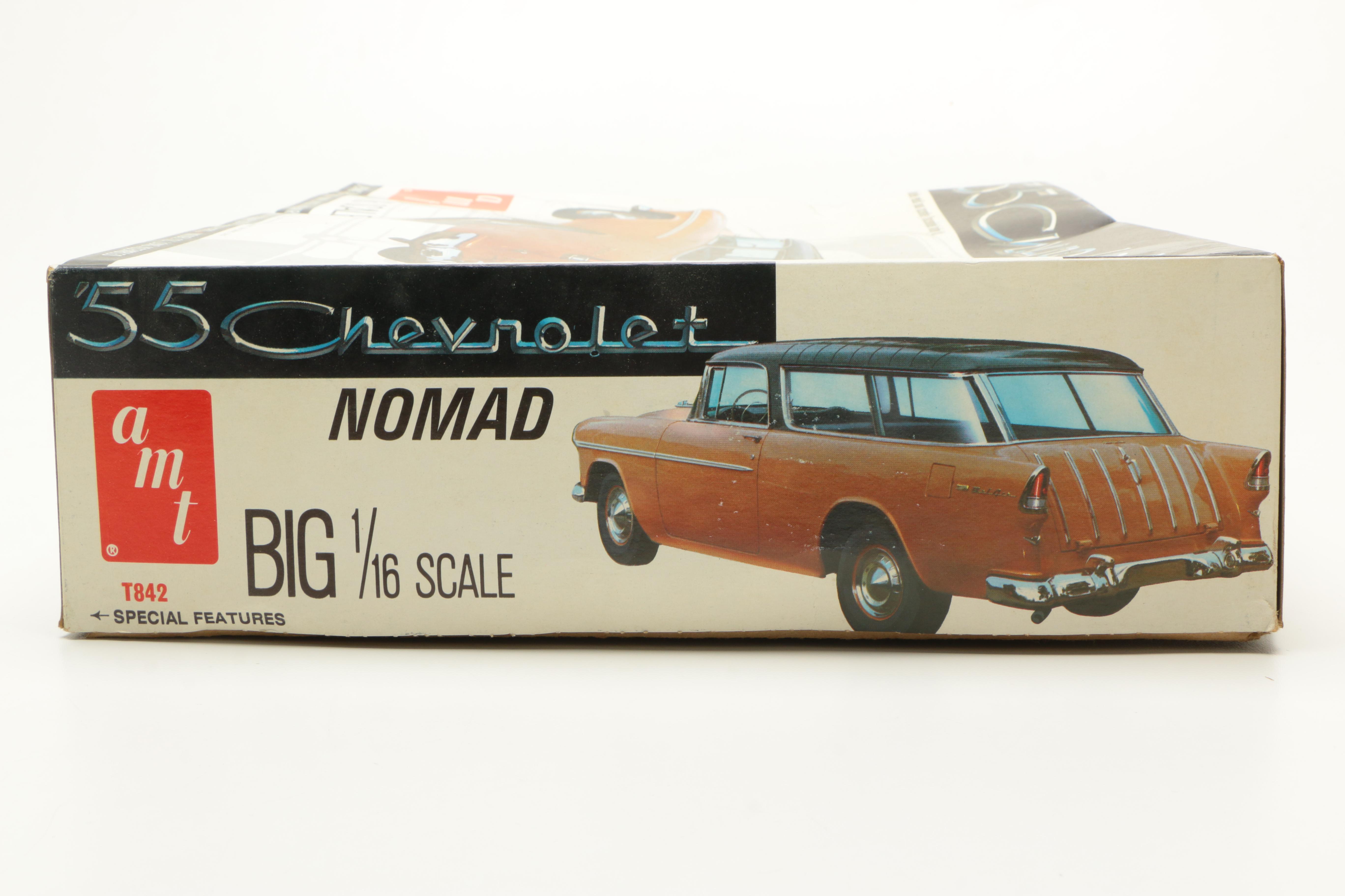 Three Vintage Chevy Die-Cast Car Models