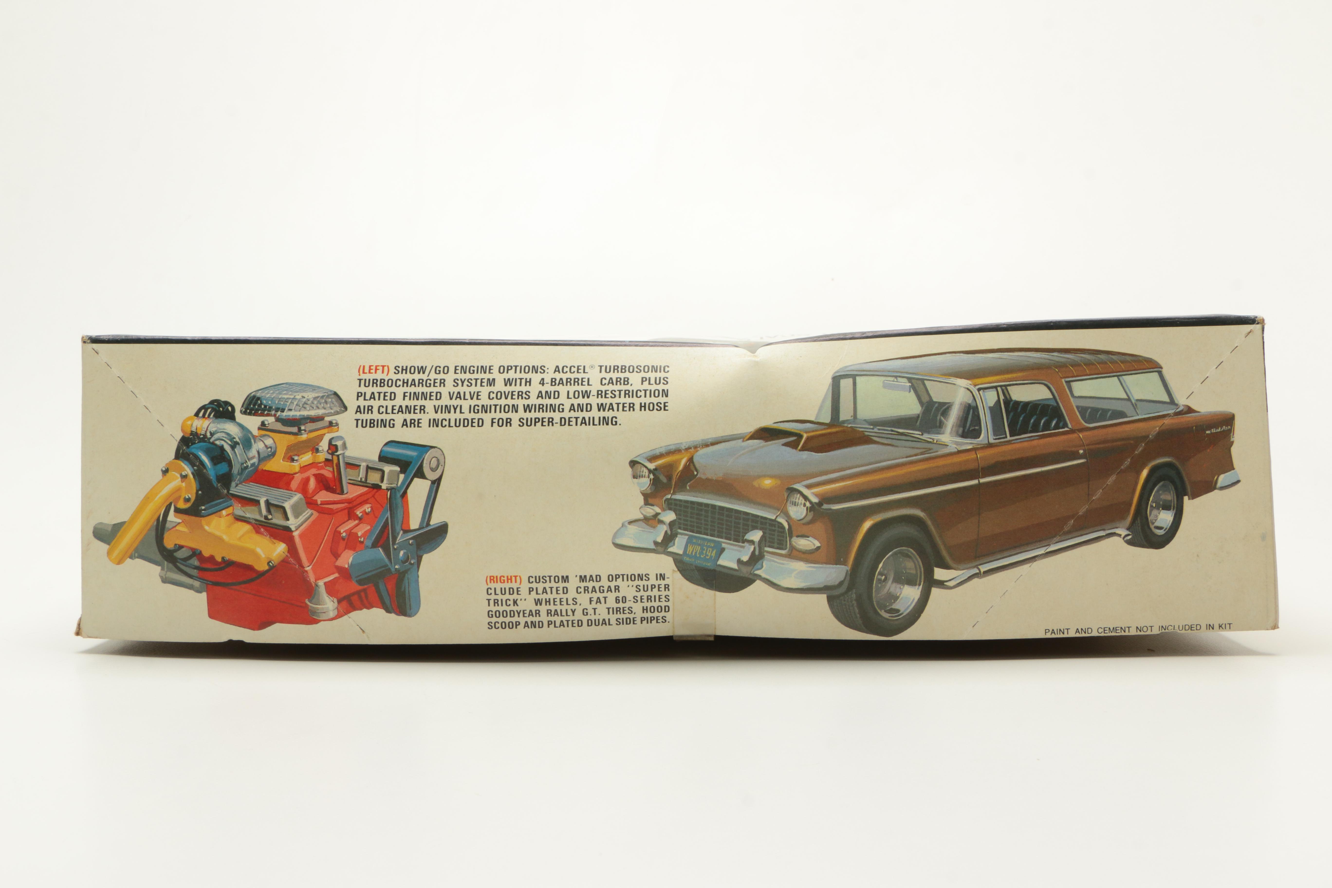 Three Vintage Chevy Die-Cast Car Models