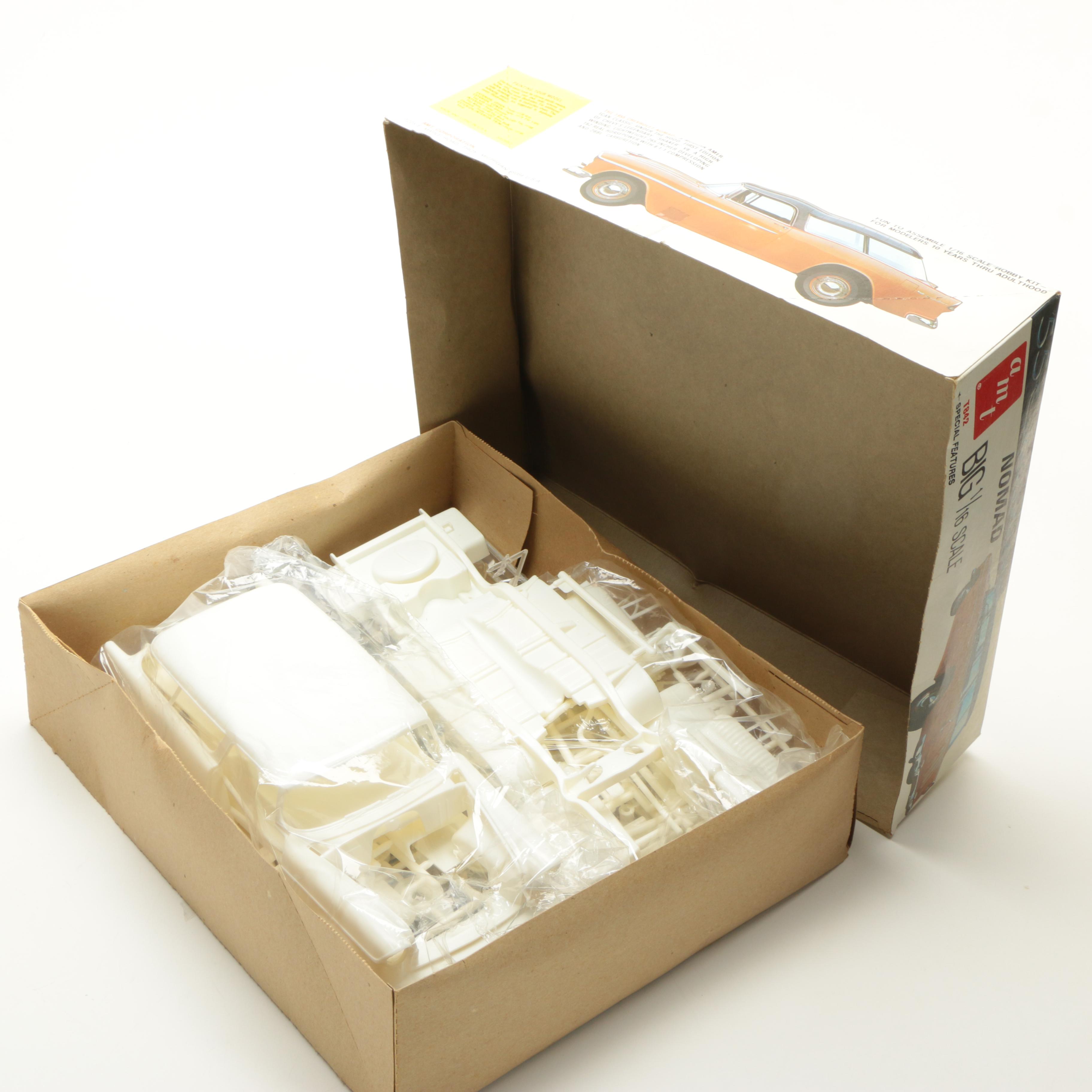 Three Vintage Chevy Die-Cast Car Models