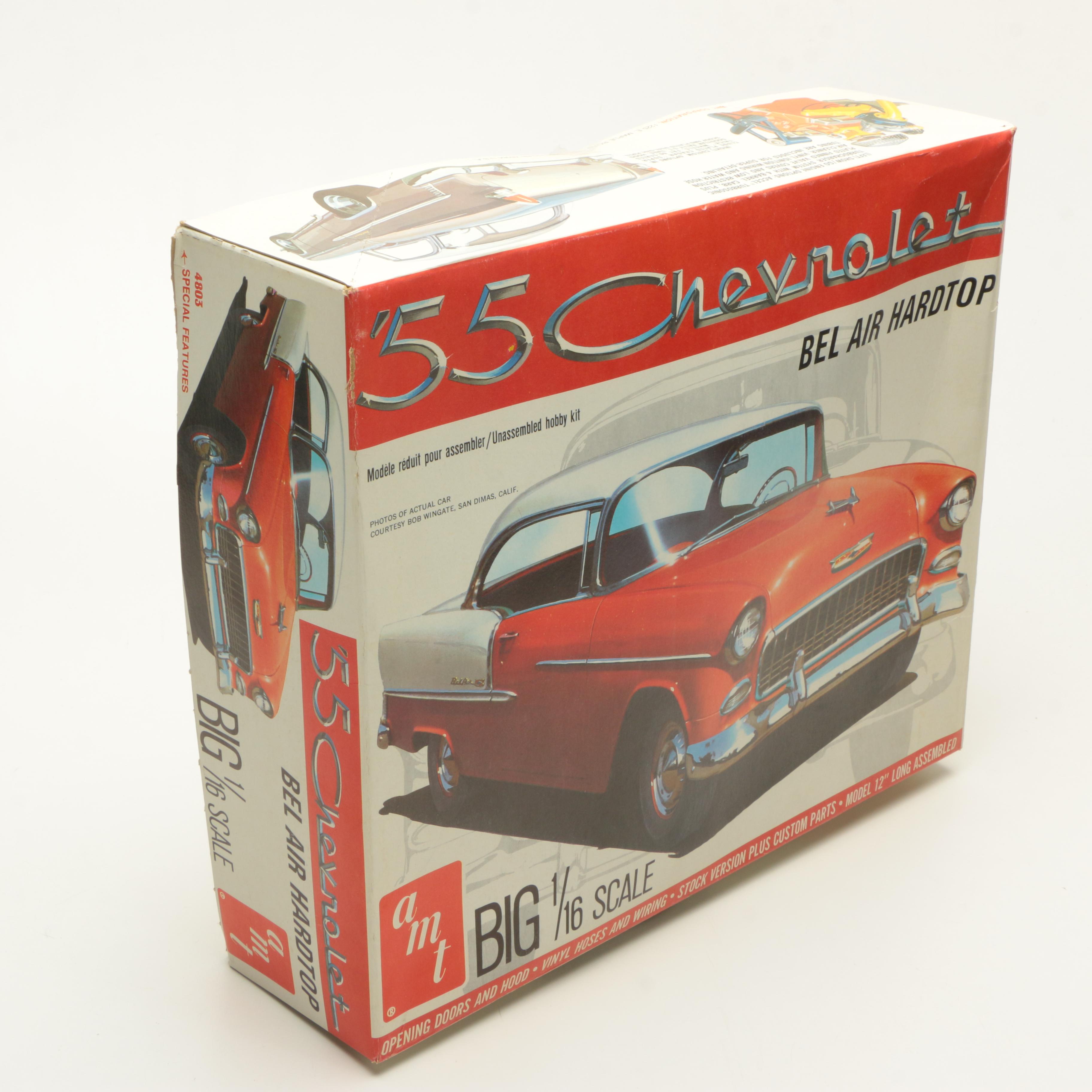 Three Vintage Chevy Die-Cast Car Models