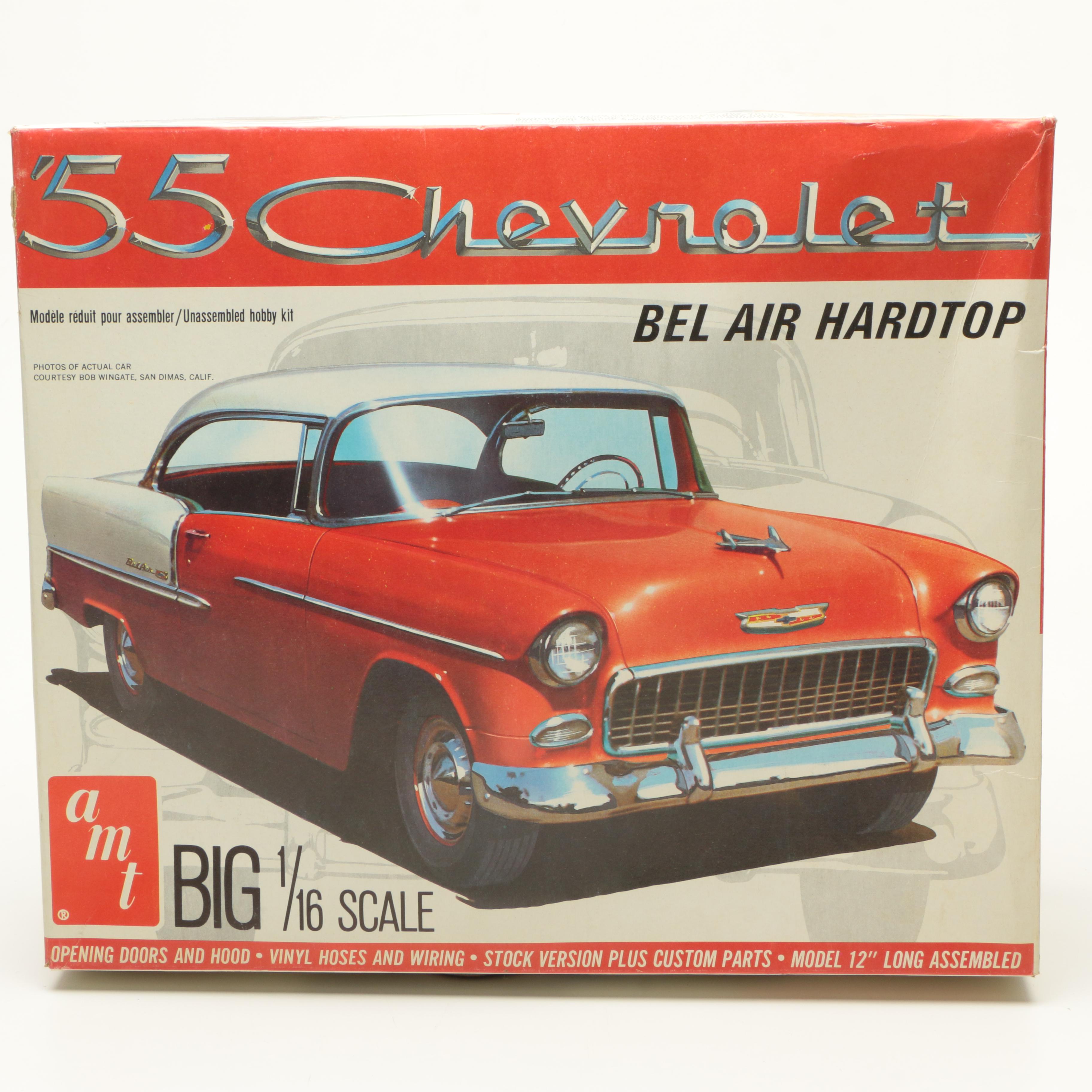 Three Vintage Chevy Die-Cast Car Models
